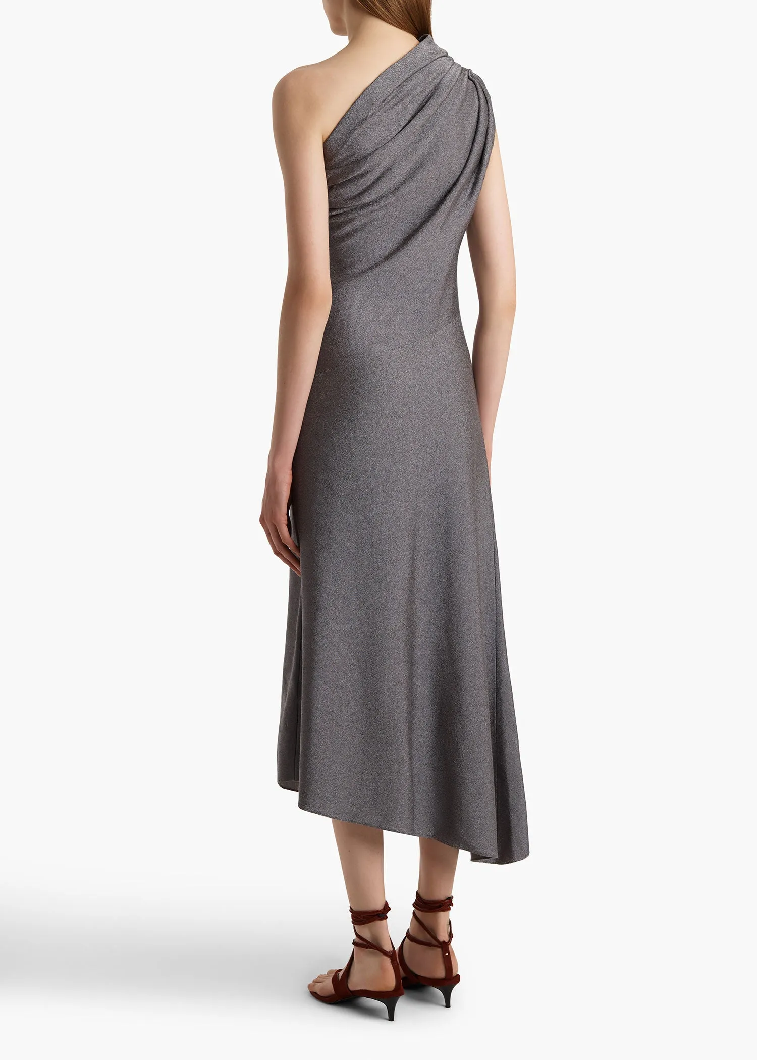 Coast Dress in Gunmetal sold by KHAITE product image thumbnail 4
