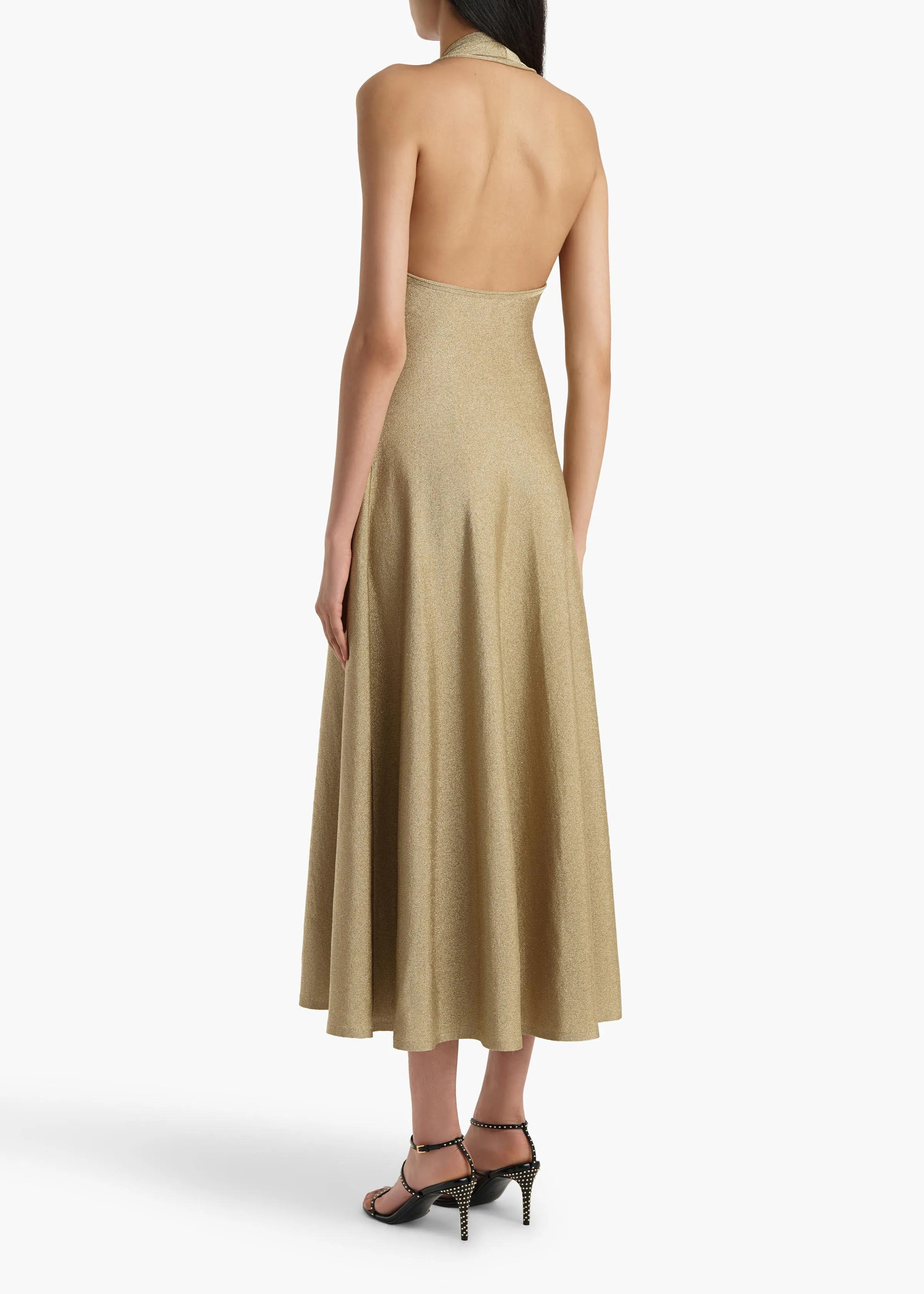 Melina Dress in Gold sold by KHAITE product image thumbnail 4