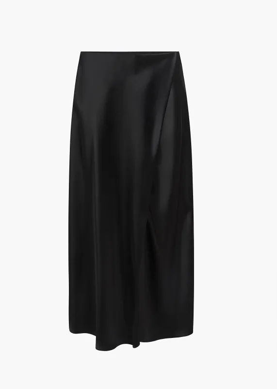 Demi Skirt in Black sold by KHAITE