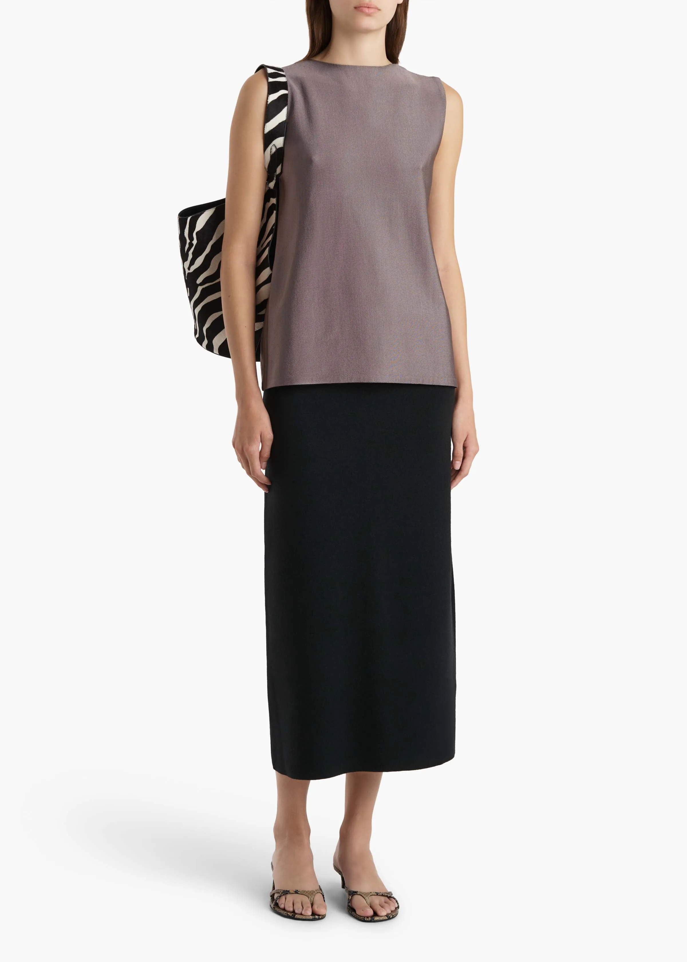 Patri Skirt in Black sold by KHAITE product image thumbnail 2