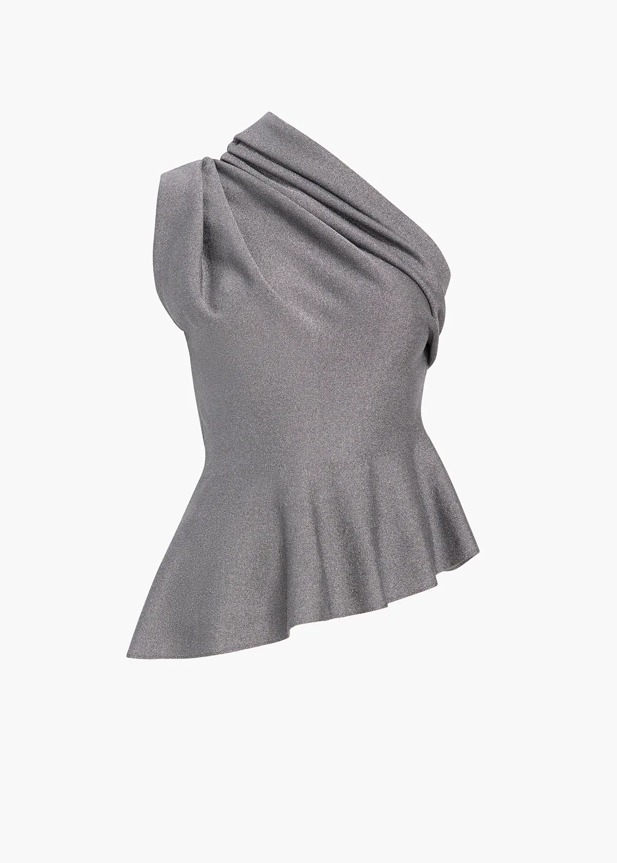 Aimee Top in Gunmetal sold by KHAITE