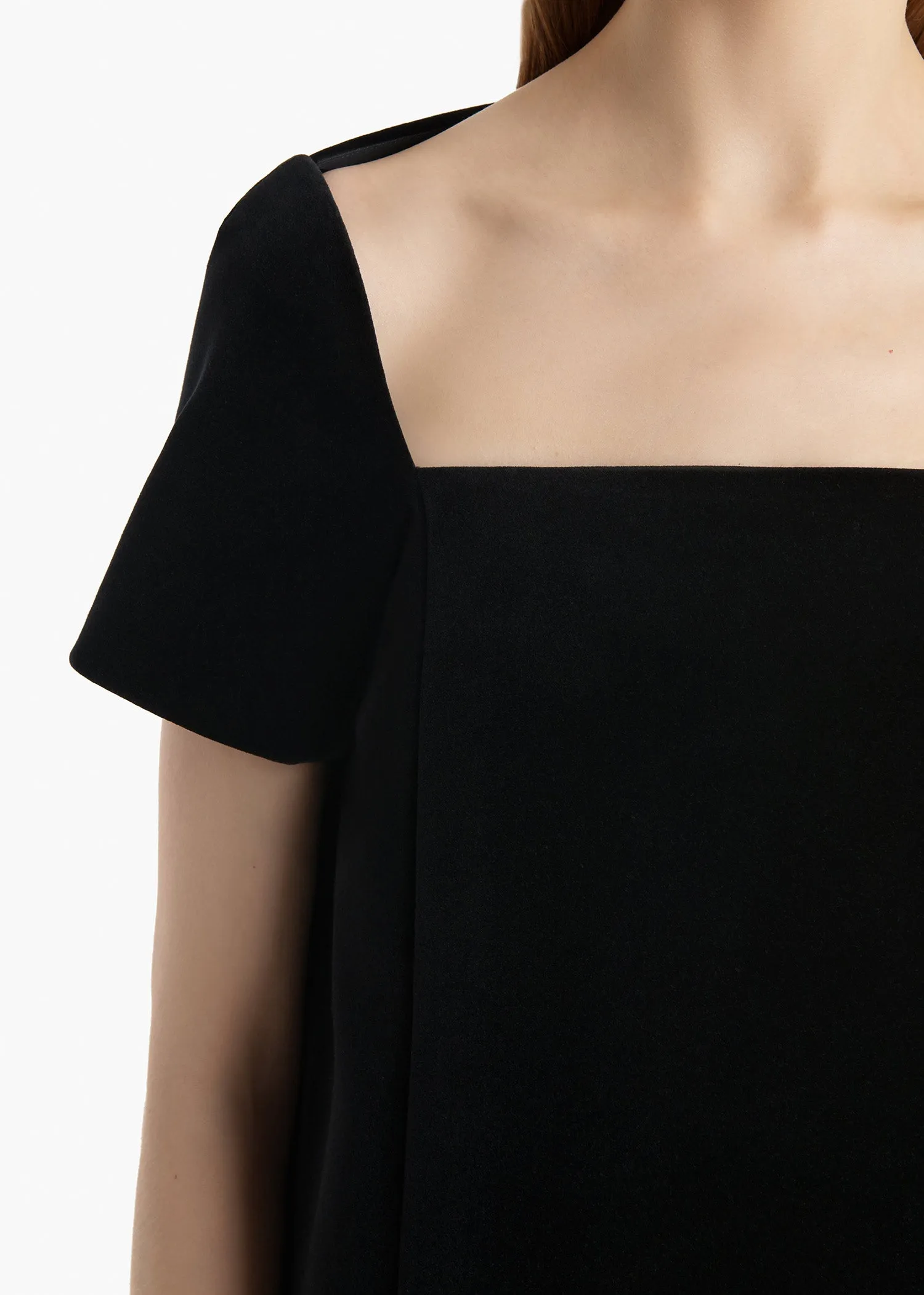 Benji Dress in Black Velvet sold by KHAITE product image thumbnail 5