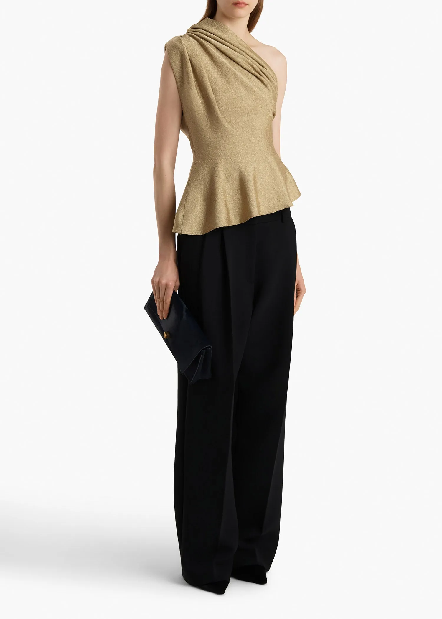 Aimee Top in Gold sold by KHAITE product image thumbnail 2