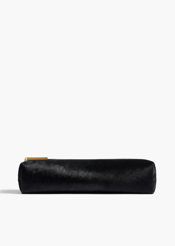 Kye Pencil Case in Black Haircalf sold by KHAITE