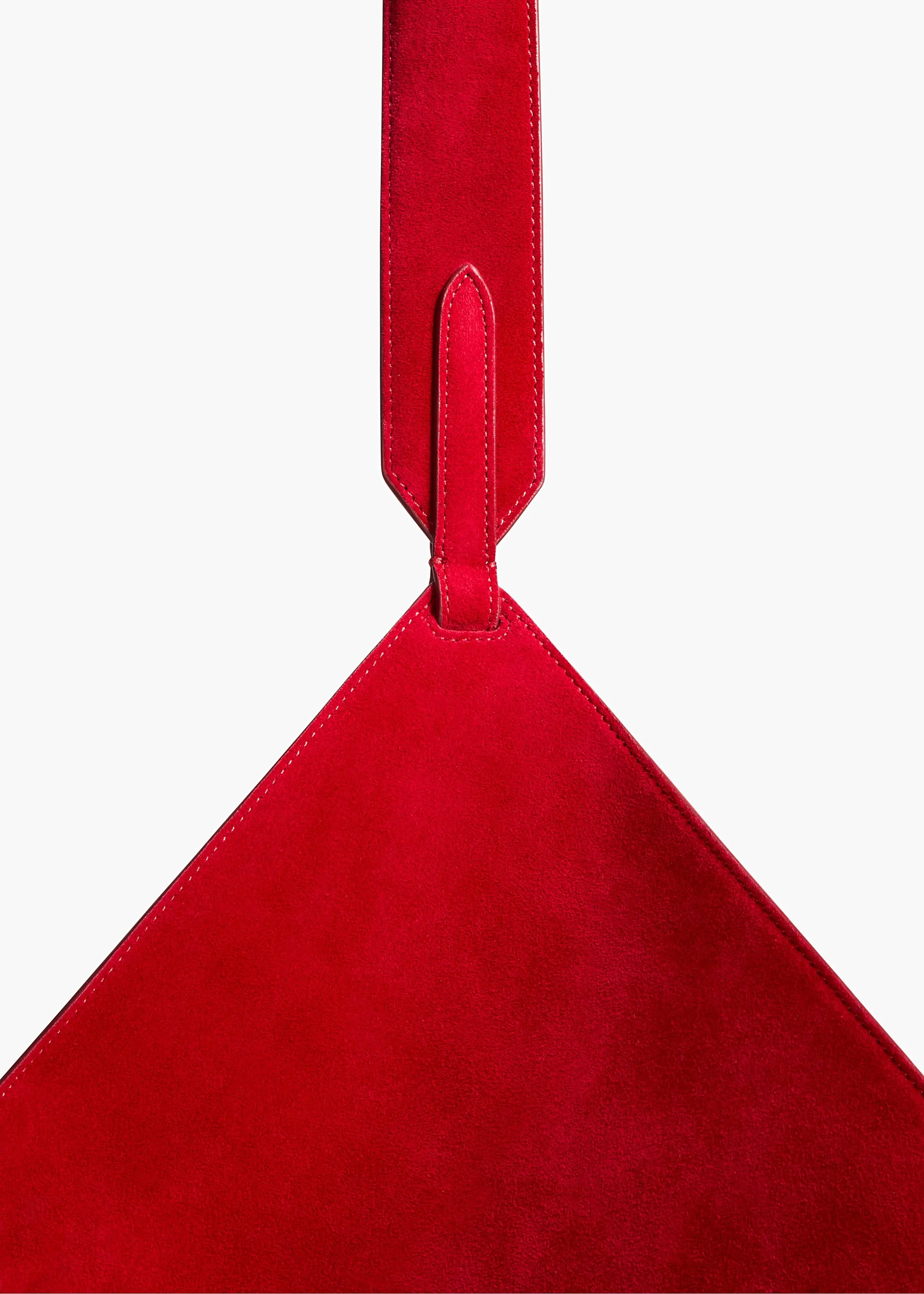 Small Lotus Tote in Ruby Suede sold by KHAITE product image thumbnail 4