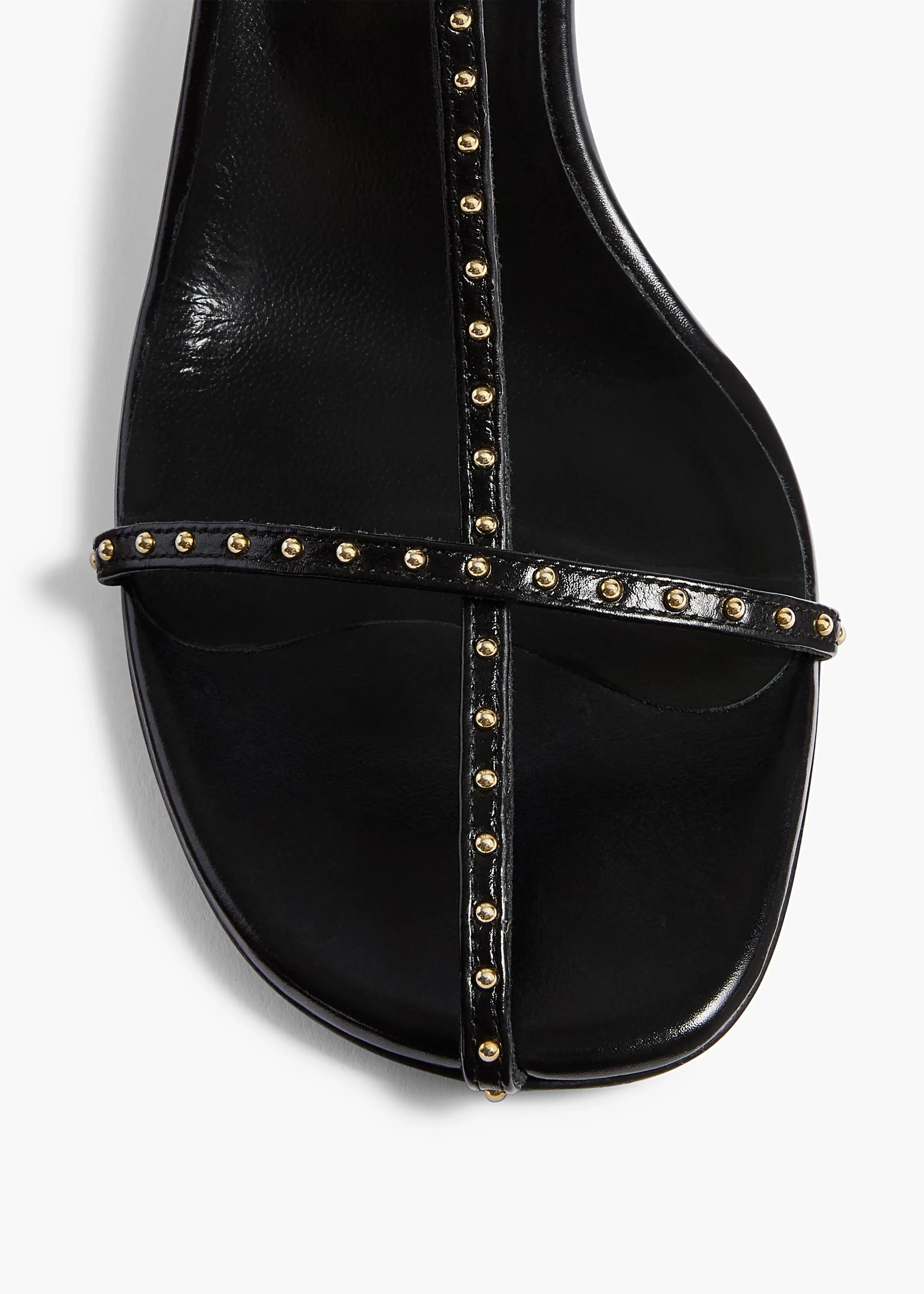 Cage Sandal in Black Leather with Gold Studs sold by KHAITE product image thumbnail 4
