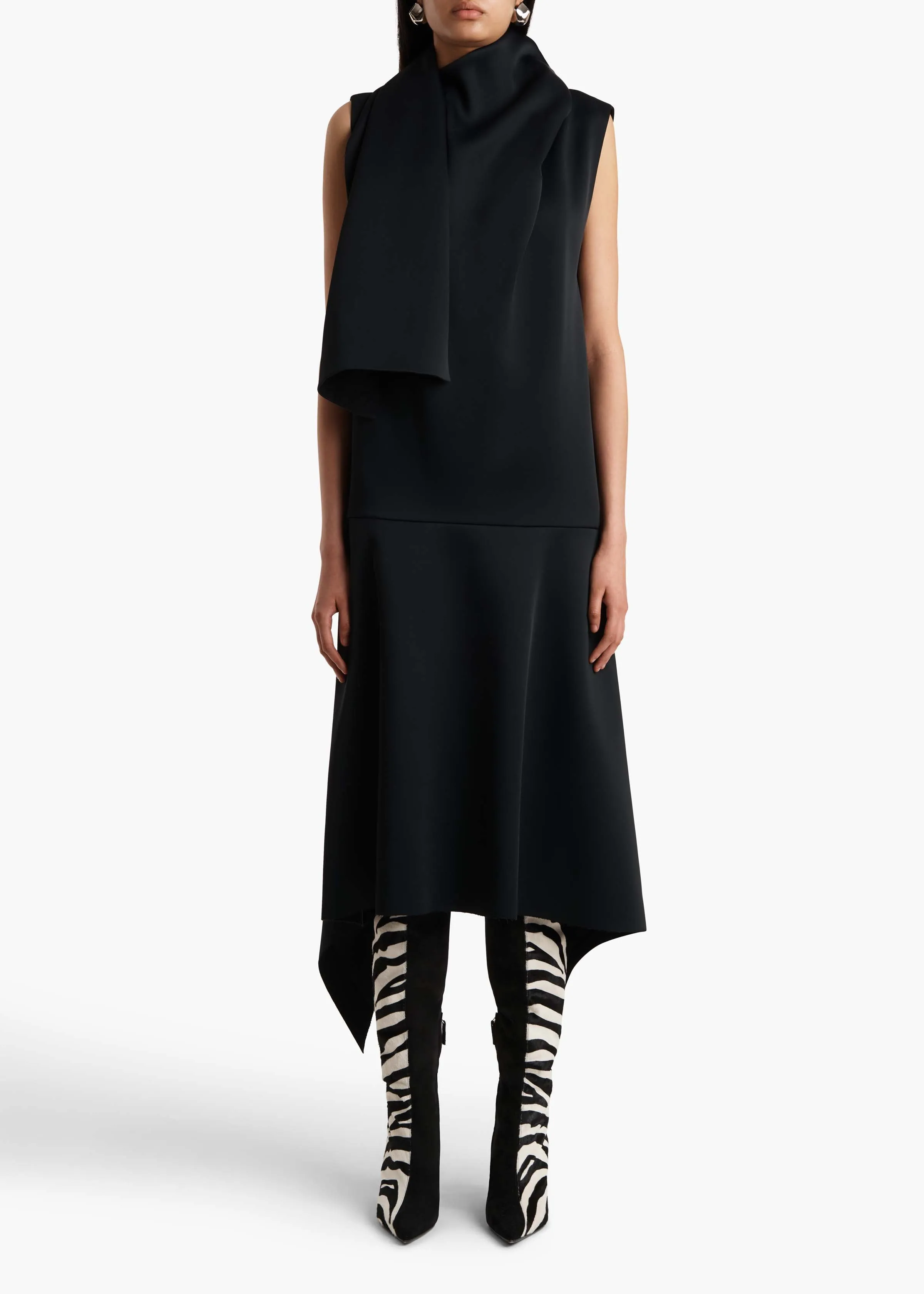 Loell Dress in Black sold by KHAITE product image thumbnail 3