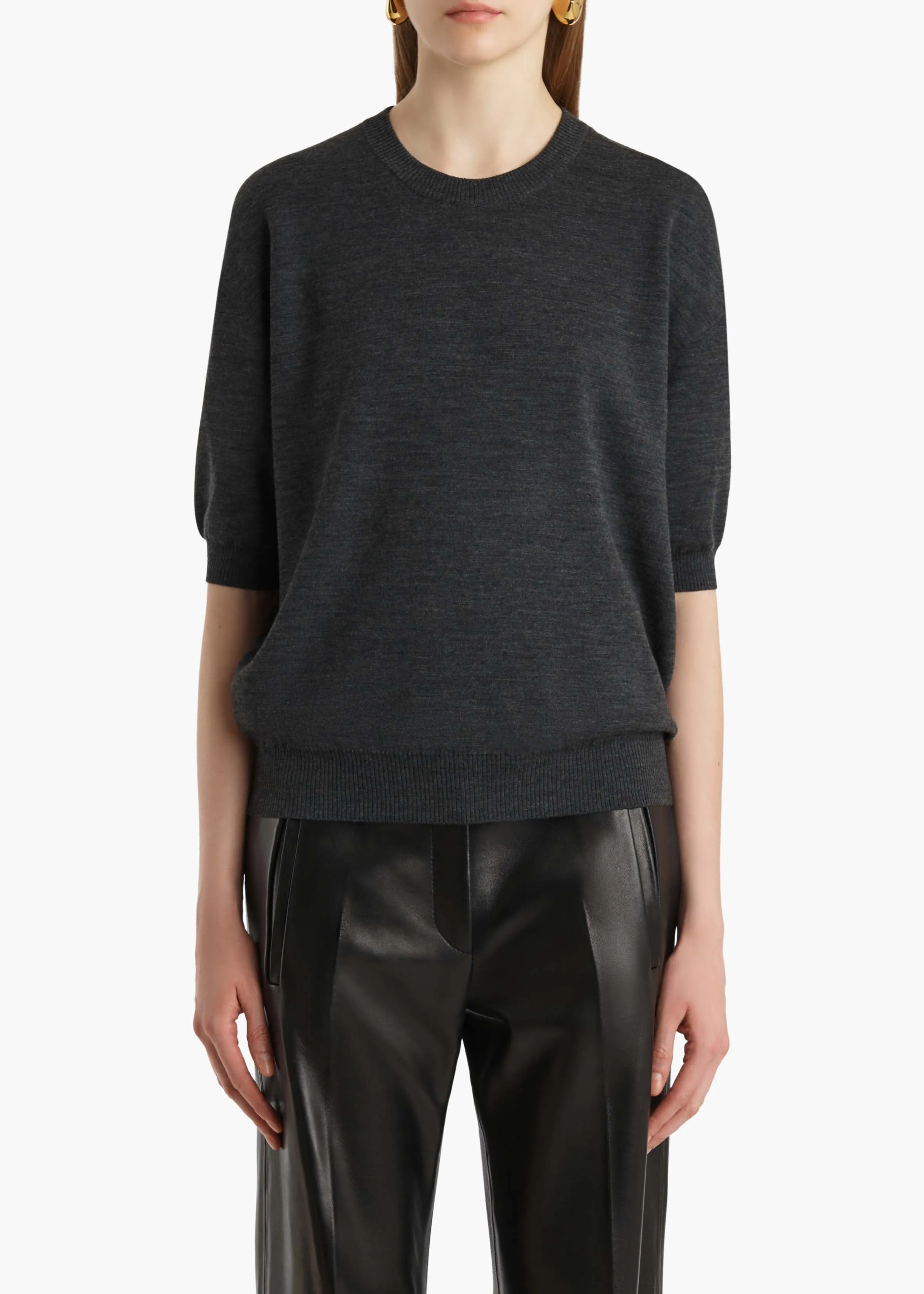 Faye Top in Storm sold by KHAITE product image thumbnail 3