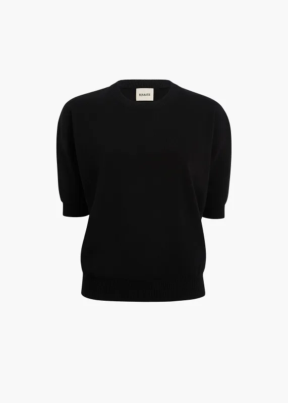 Faye Top in Black sold by KHAITE