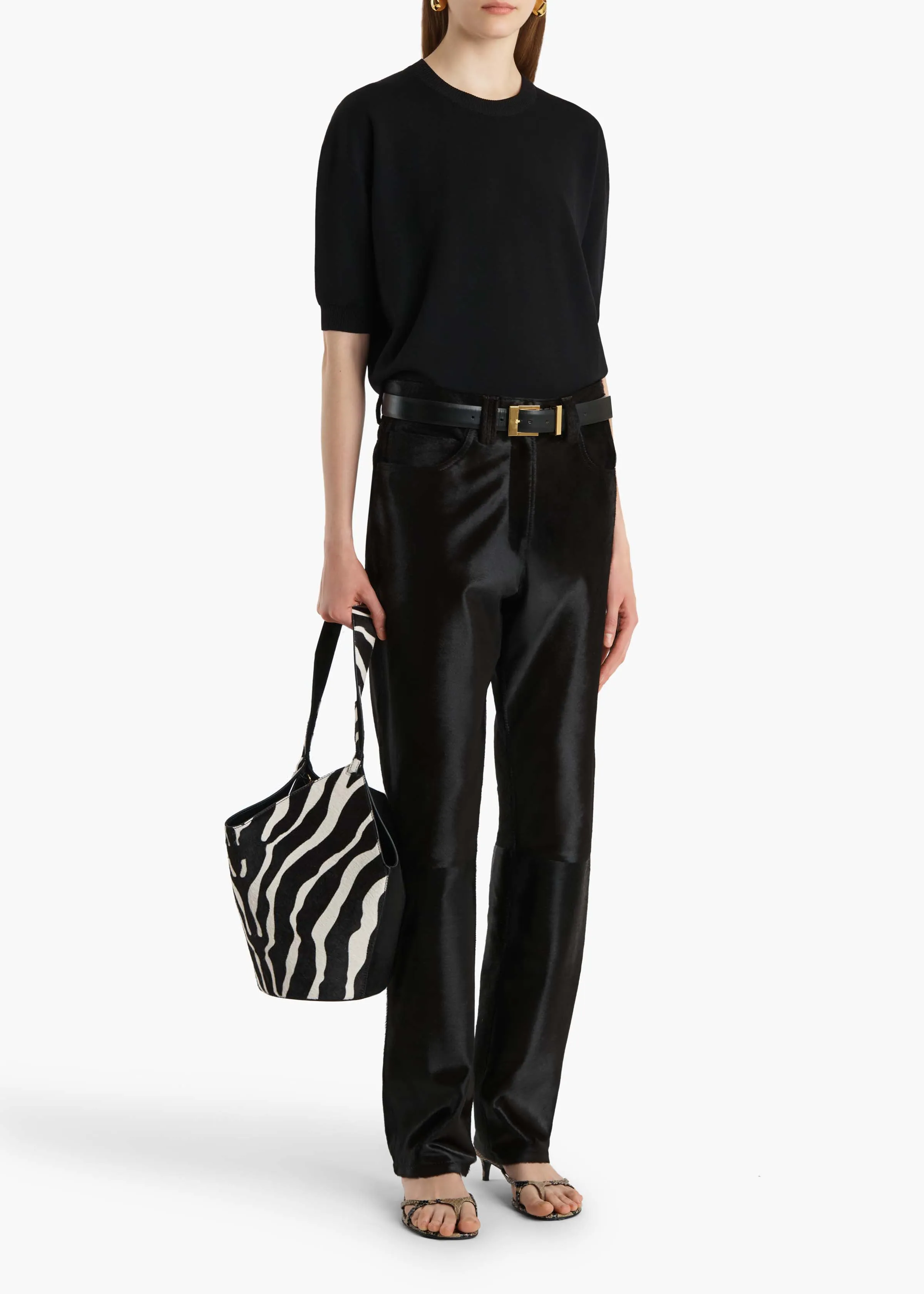 Faye Top in Black sold by KHAITE product image thumbnail 2
