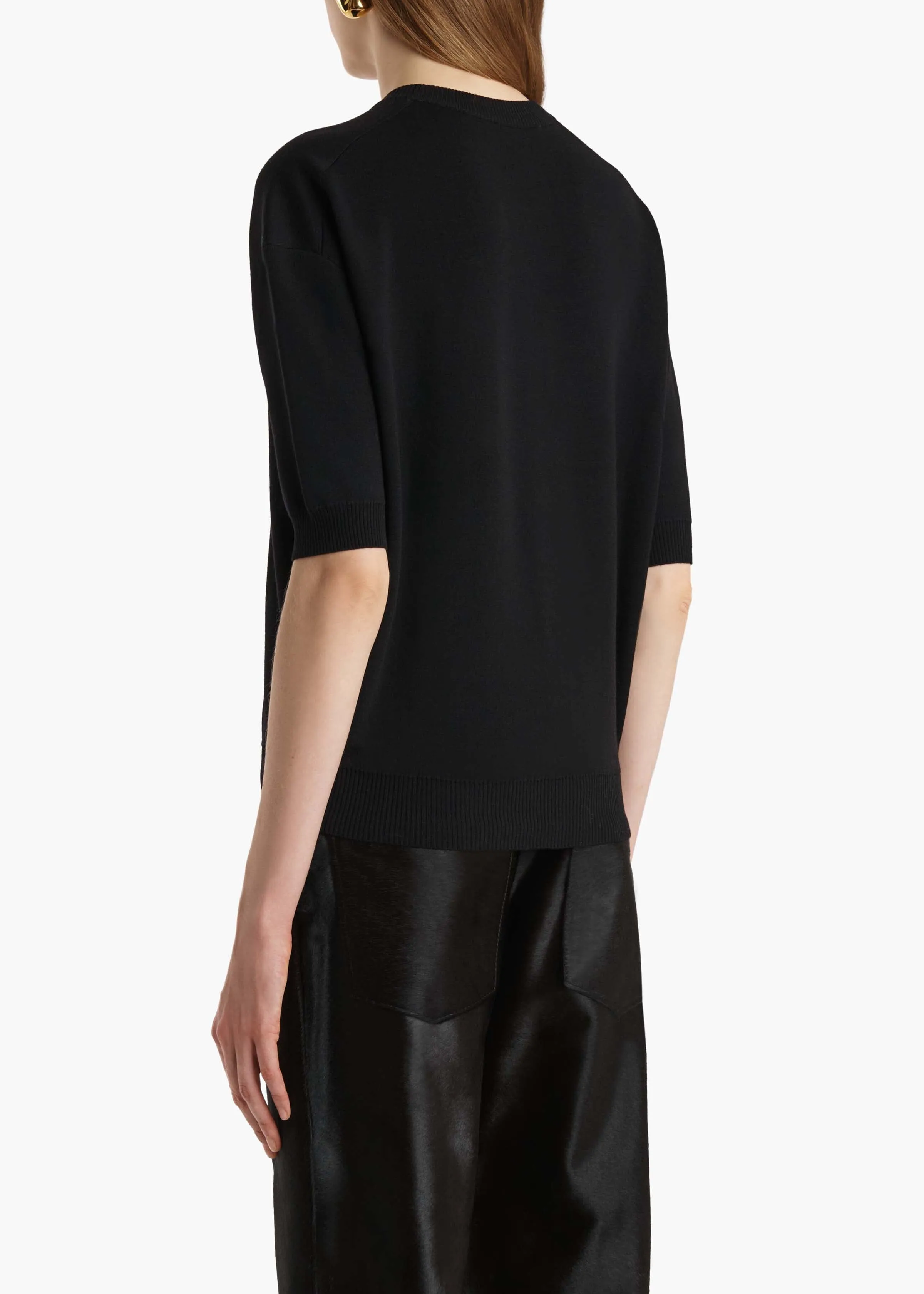 Faye Top in Black sold by KHAITE product image thumbnail 4