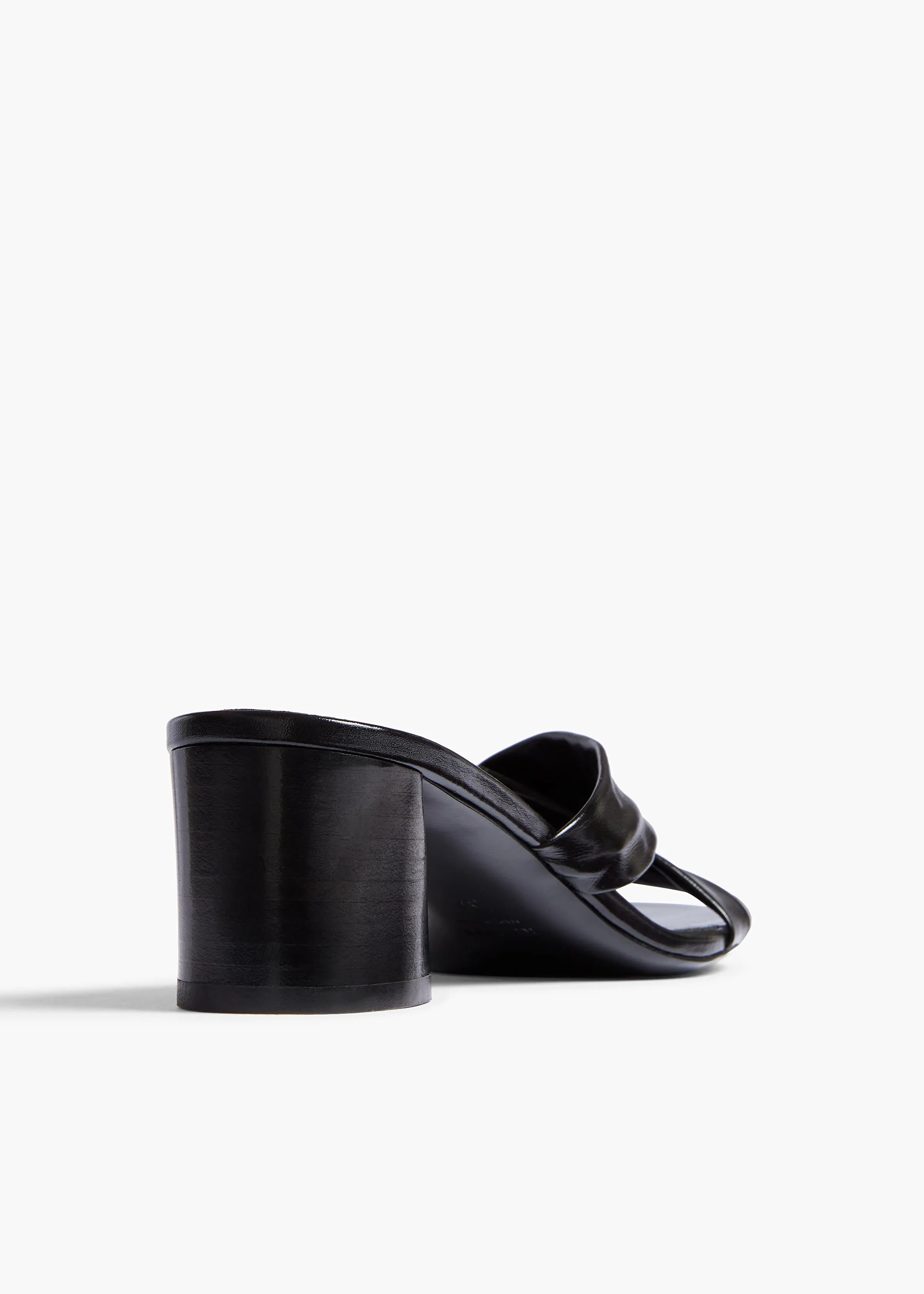 Liria Sandal in Black Glazed Leather sold by KHAITE product image thumbnail 3