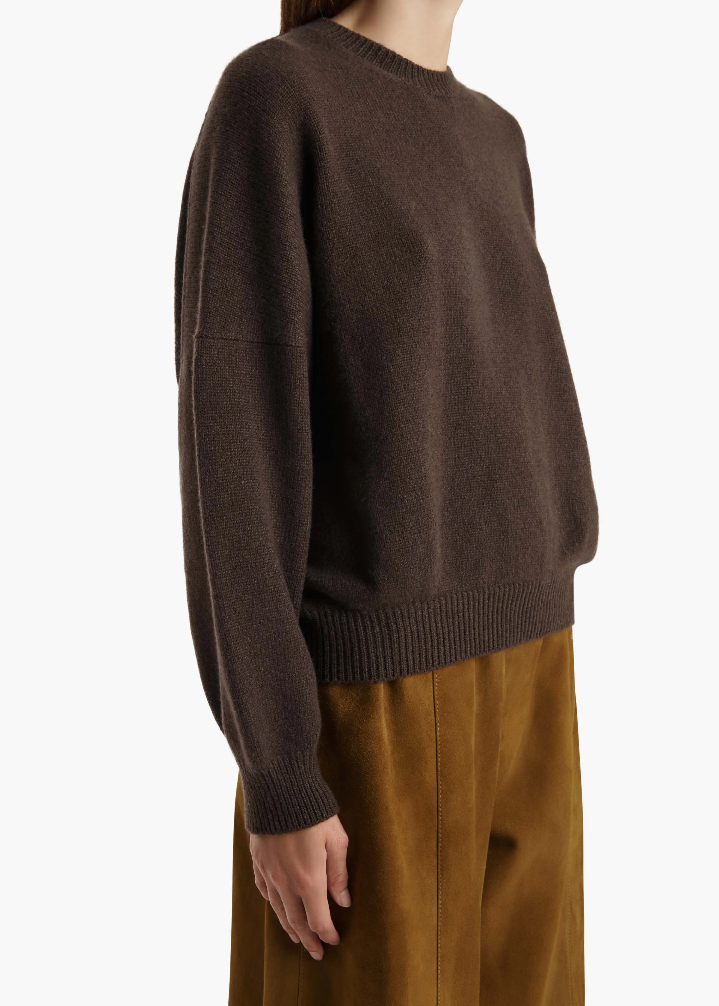 Margaux Sweater in Coffee sold by KHAITE product image thumbnail 5