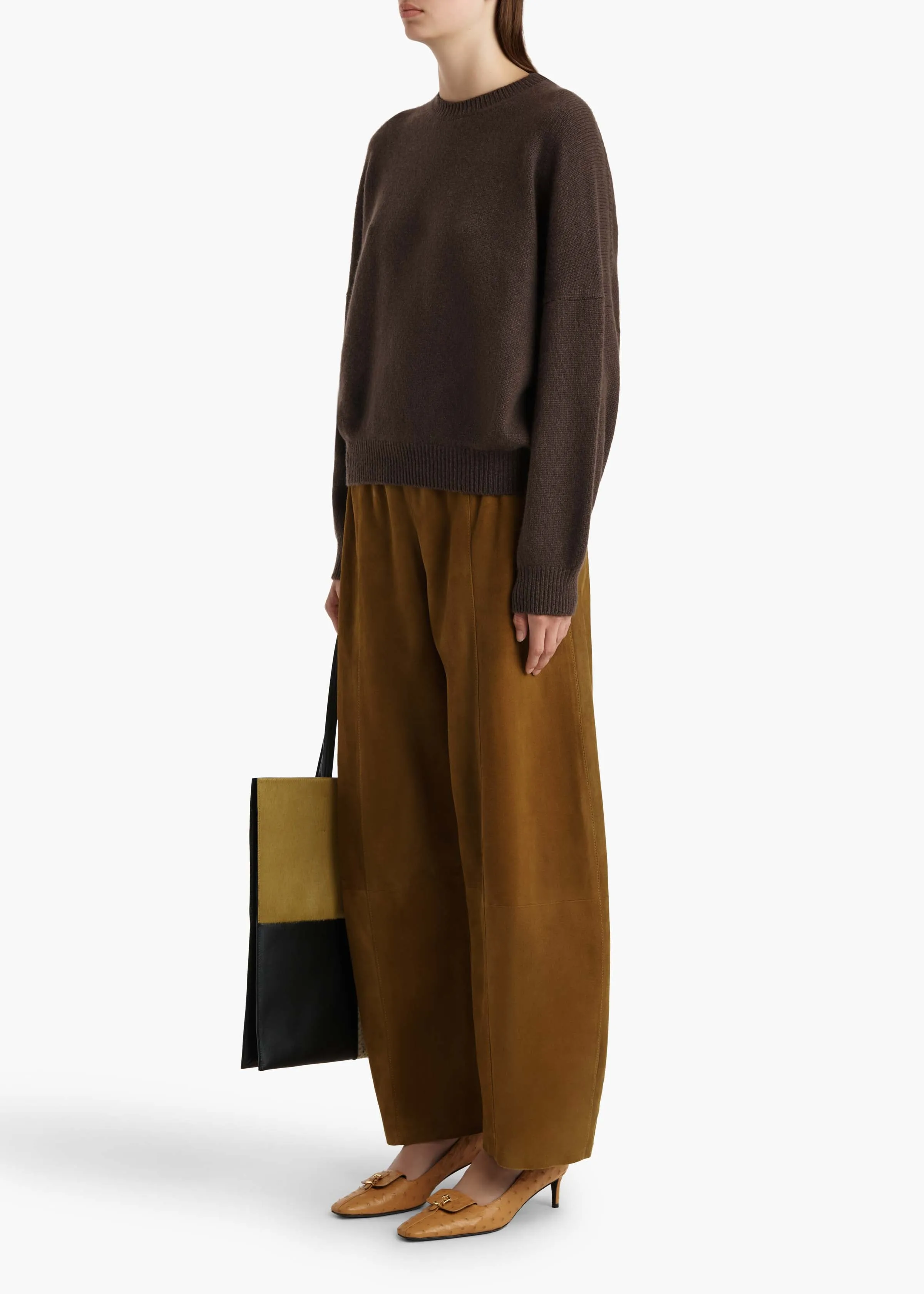 Margaux Sweater in Coffee sold by KHAITE product image thumbnail 2