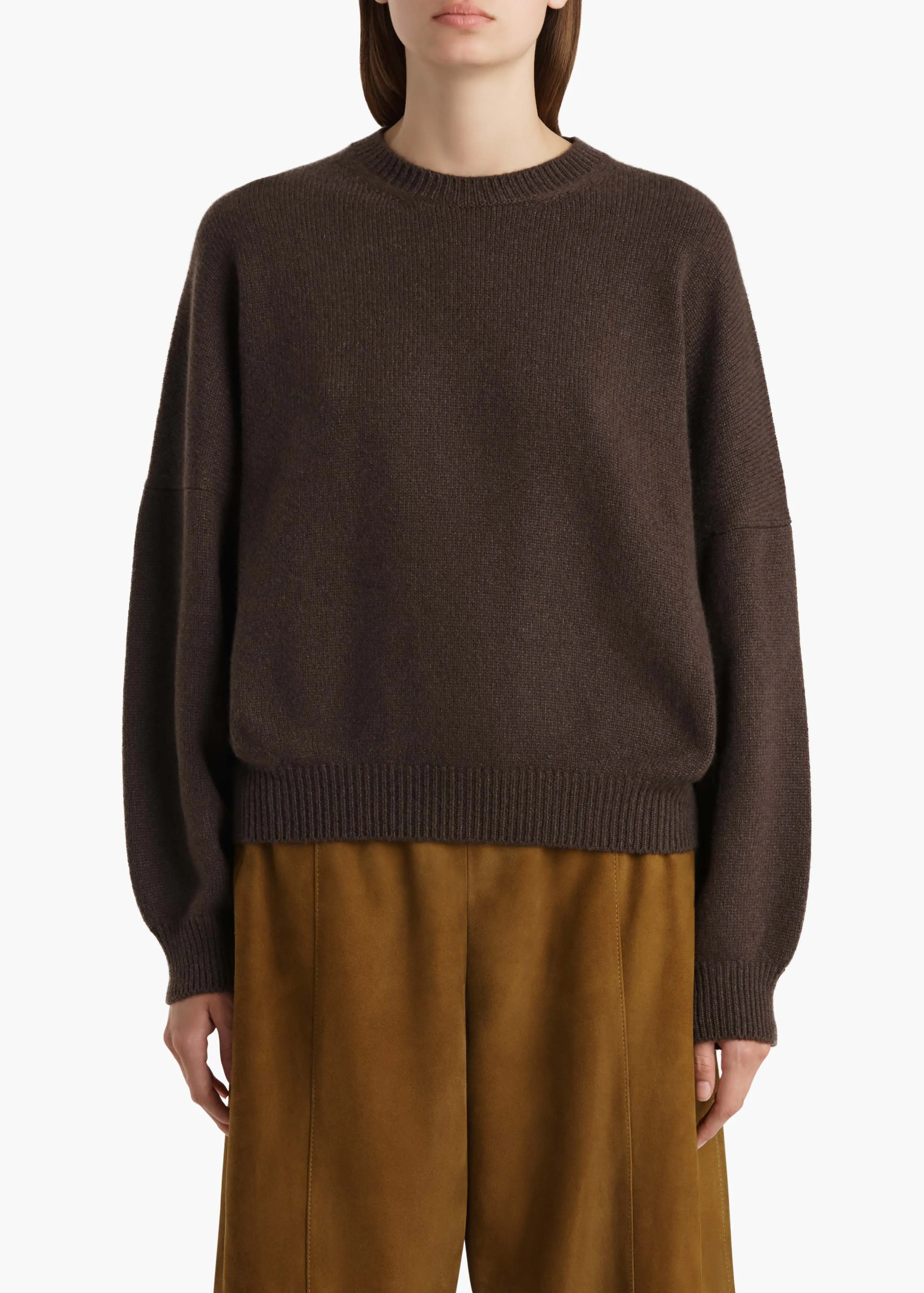 Margaux Sweater in Coffee sold by KHAITE product image thumbnail 3