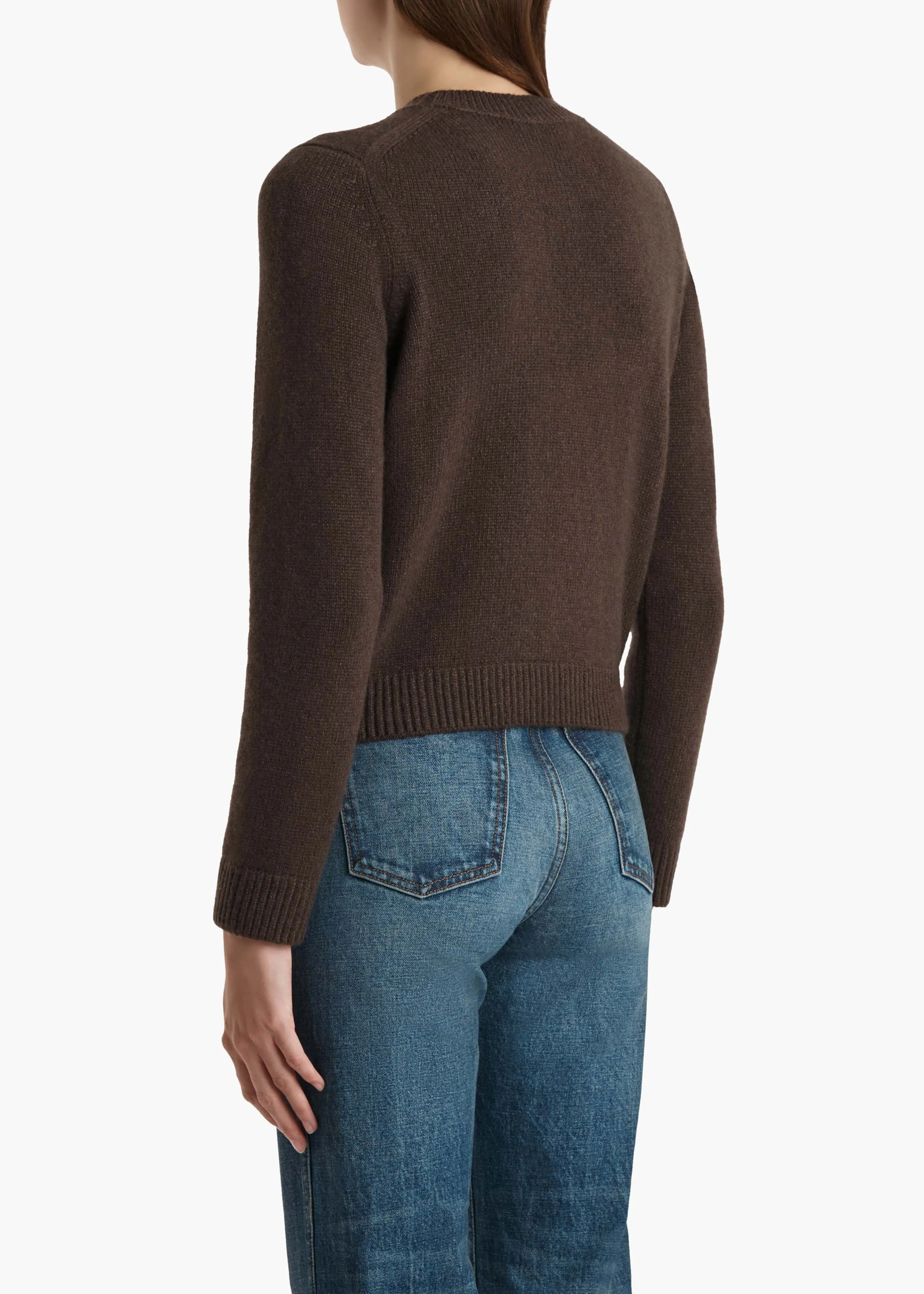 Leta Sweater in Coffee sold by KHAITE product image thumbnail 4