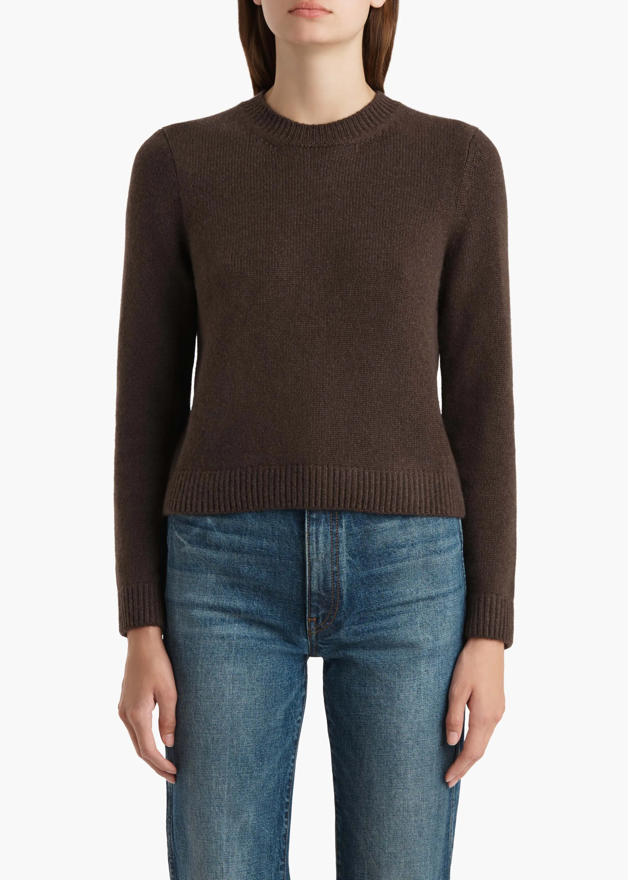 Leta Sweater in Coffee sold by KHAITE product image thumbnail 3