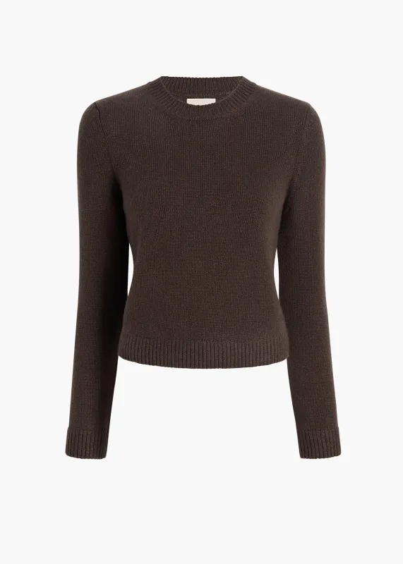 Leta Sweater in Coffee sold by KHAITE