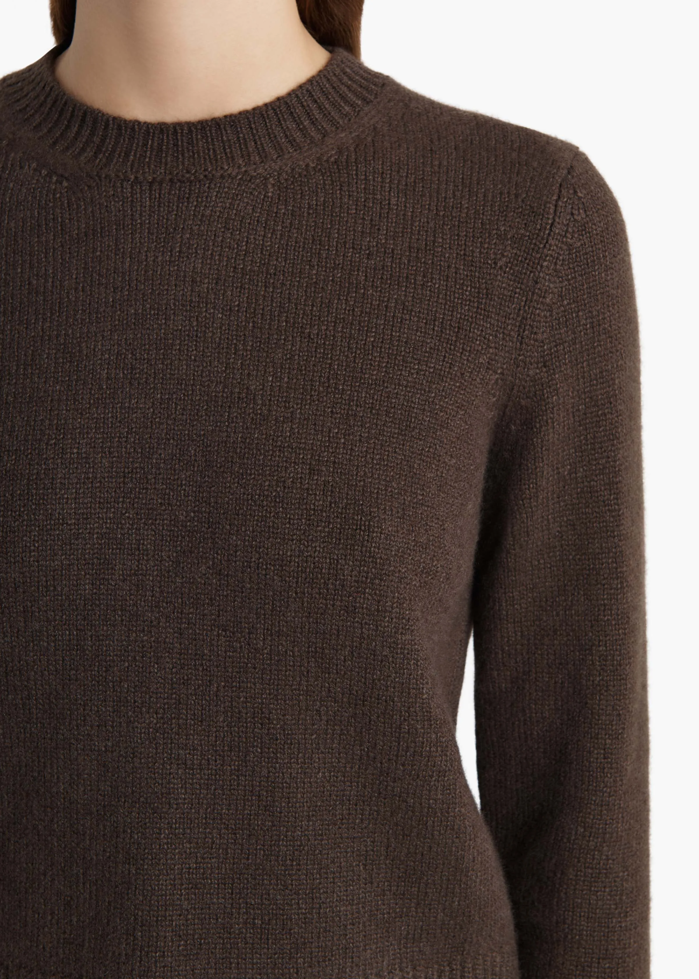 Leta Sweater in Coffee sold by KHAITE product image thumbnail 5