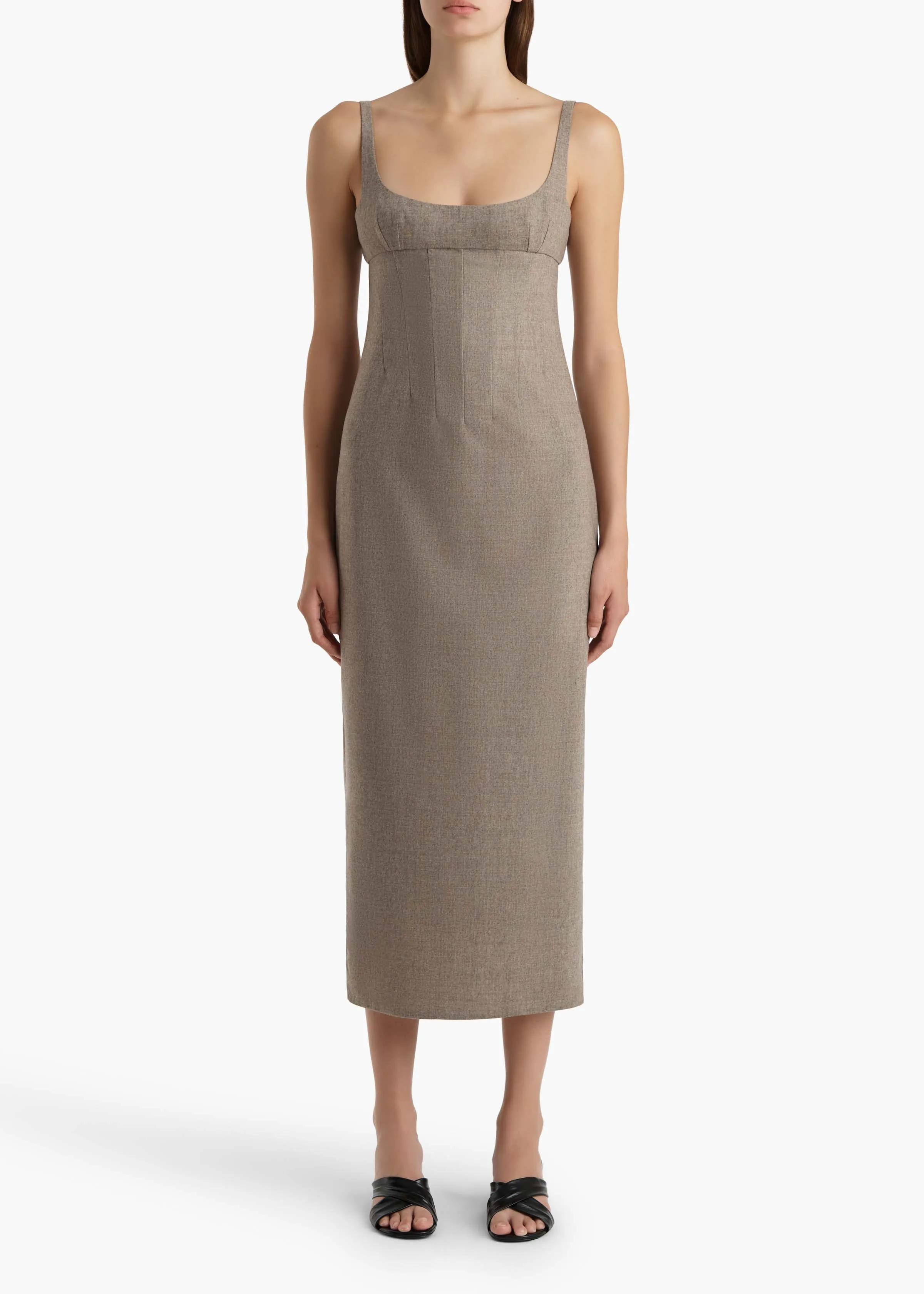 Lotte Dress in Sepia sold by KHAITE product image thumbnail 3