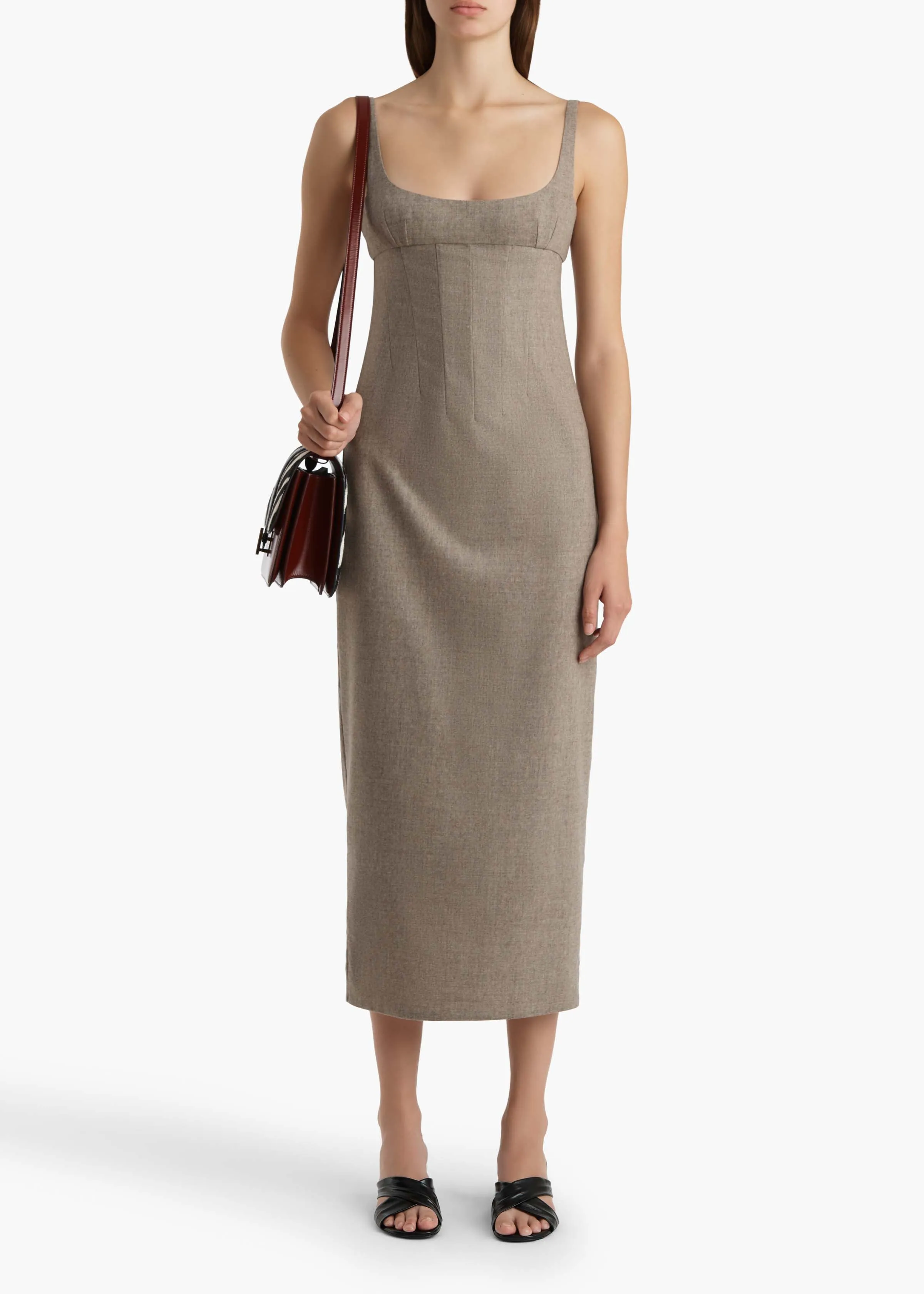 Lotte Dress in Sepia sold by KHAITE product image thumbnail 2