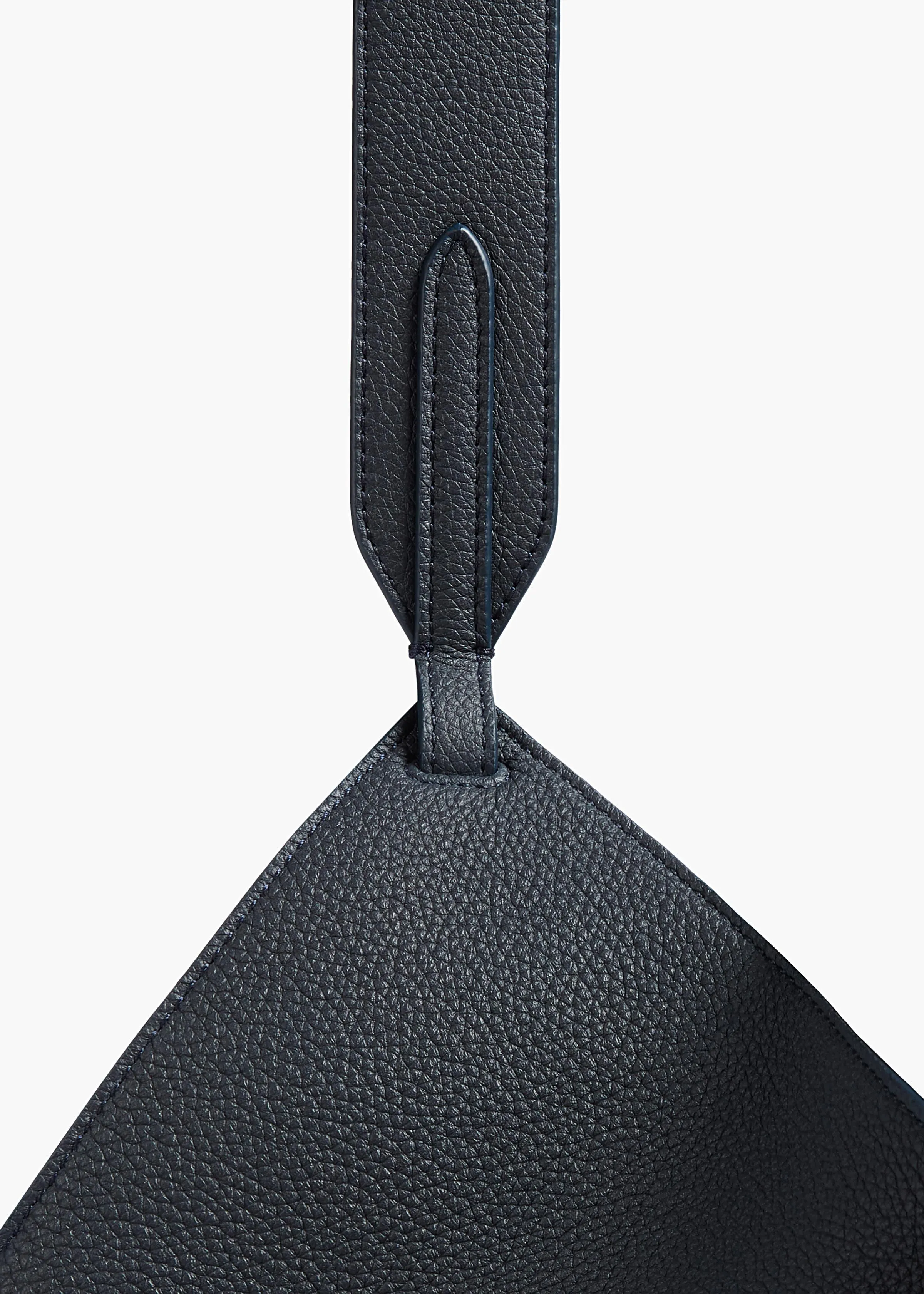 Mini Lotus Tote in Midnight Pebbled Leather sold by KHAITE product image thumbnail 4