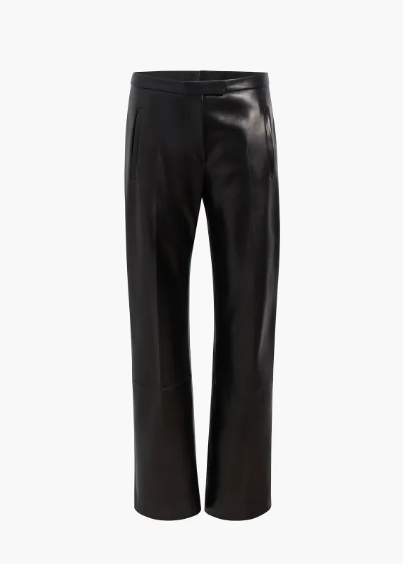 Miles Pant in Black Leather sold by KHAITE