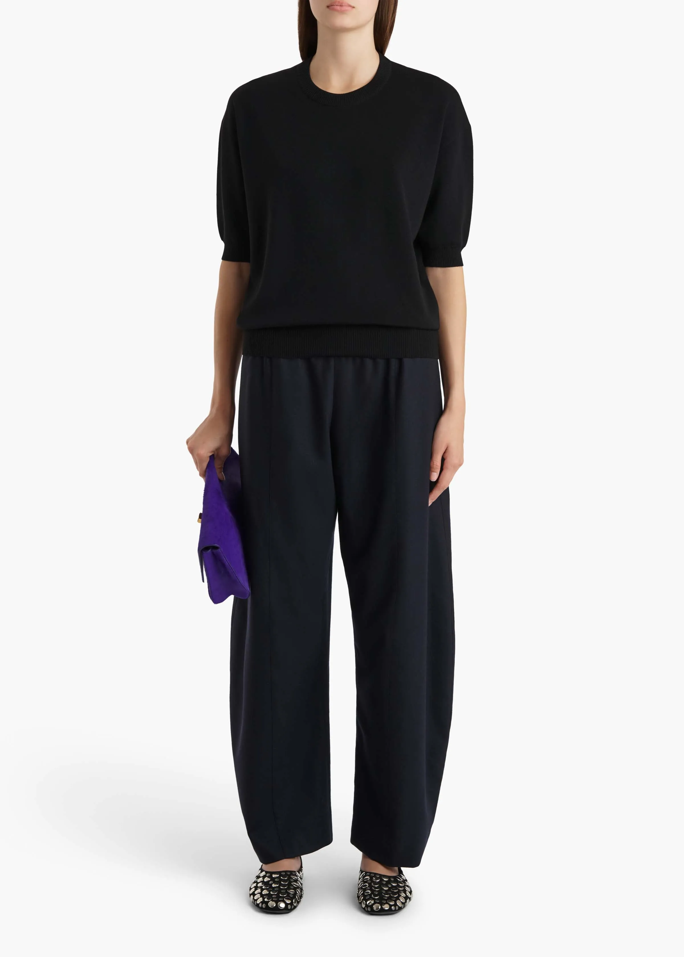 Clover Pant in Dark Navy sold by KHAITE product image thumbnail 2