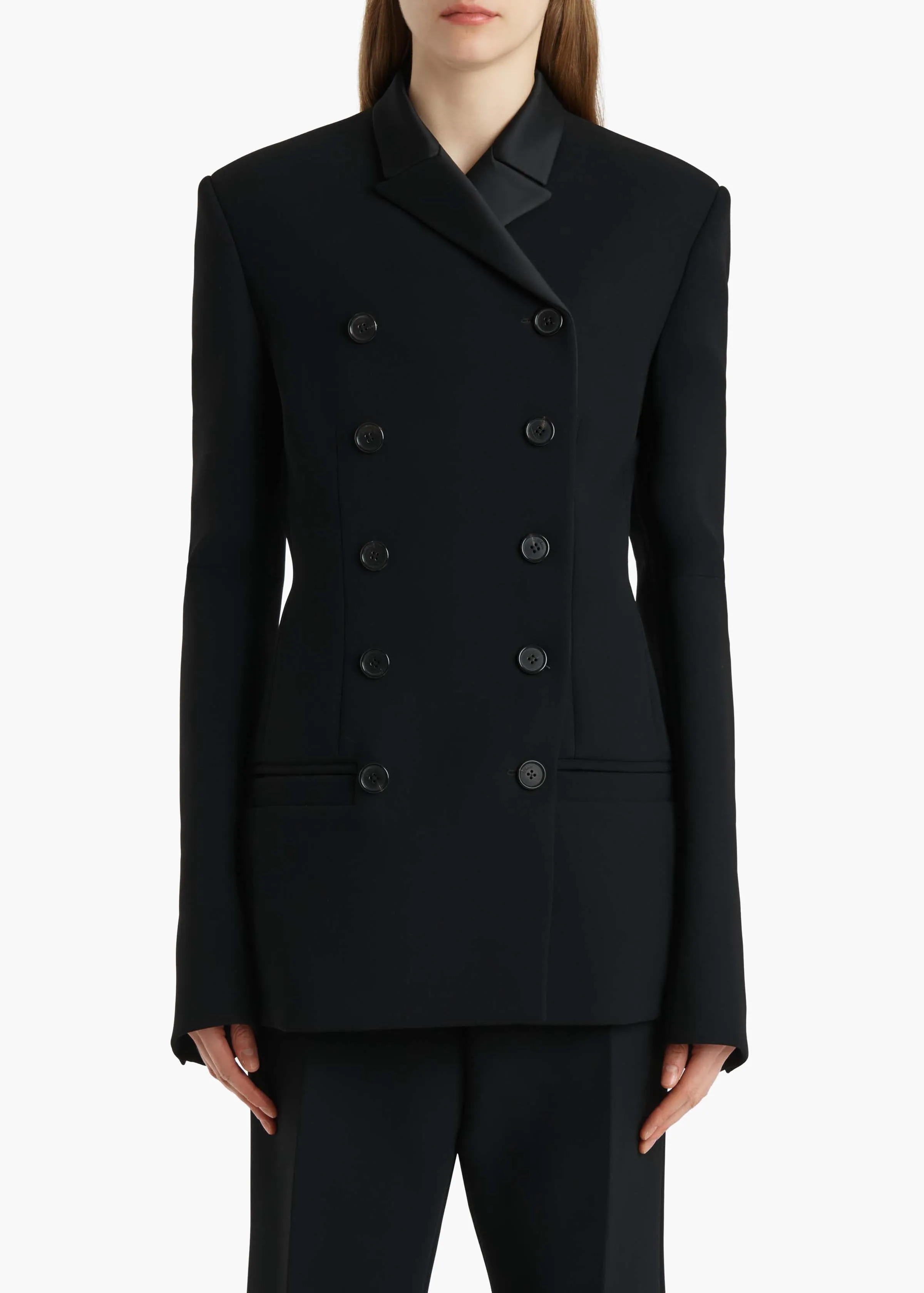 Sabel Jacket in Black sold by KHAITE product image thumbnail 3