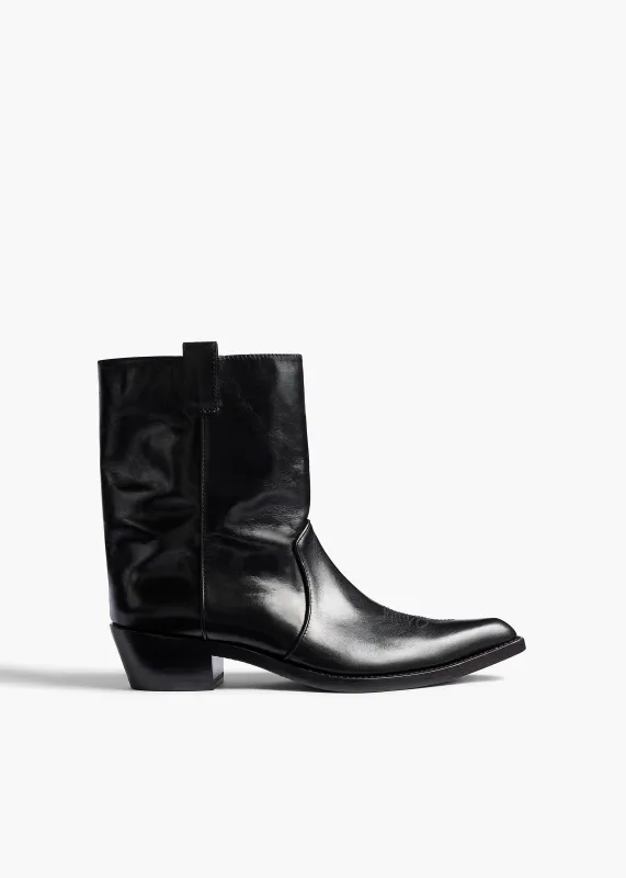 Clive Ankle Boot in Black Leather sold by KHAITE