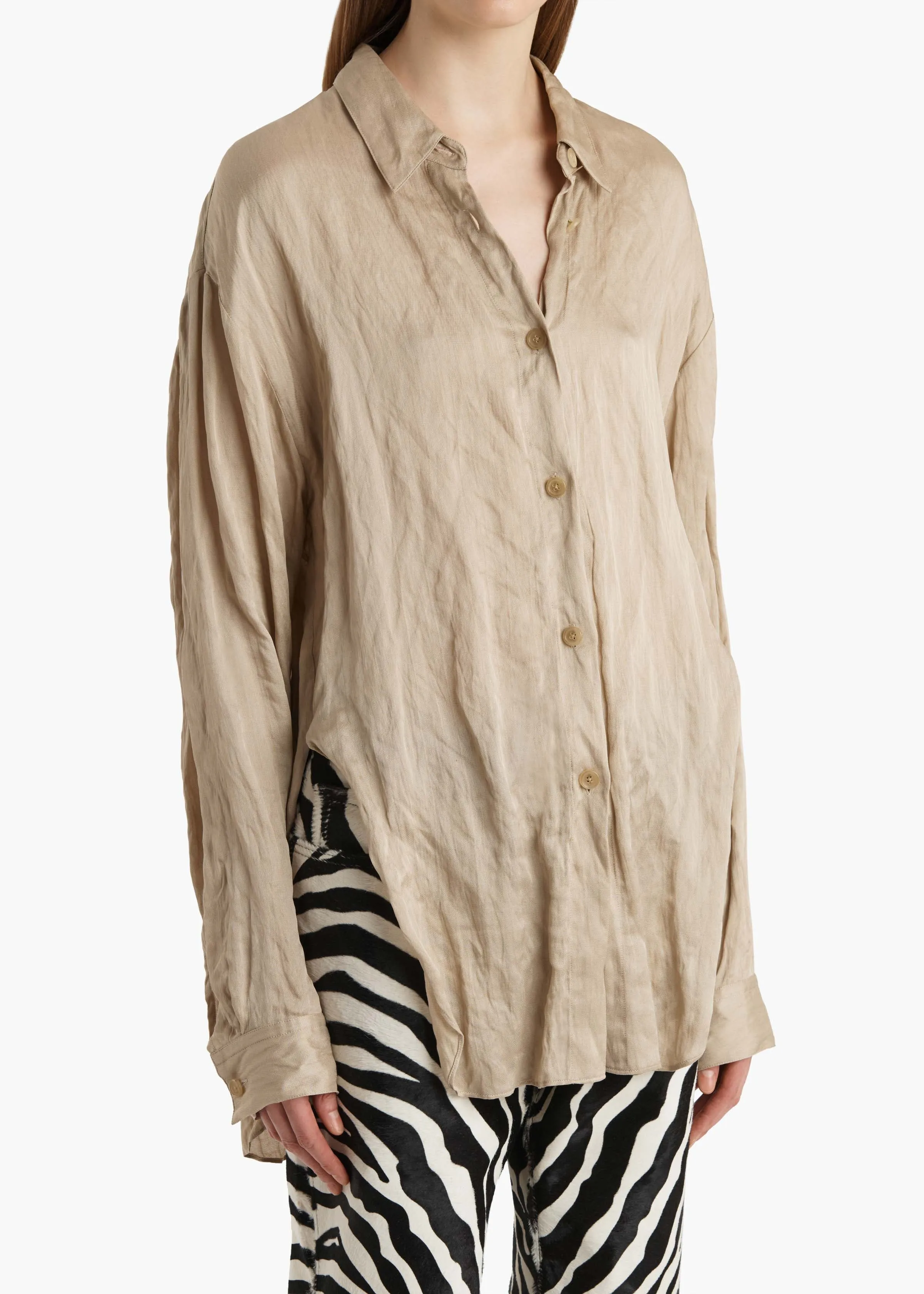 Goya Top in Tea Stain sold by KHAITE product image thumbnail 5