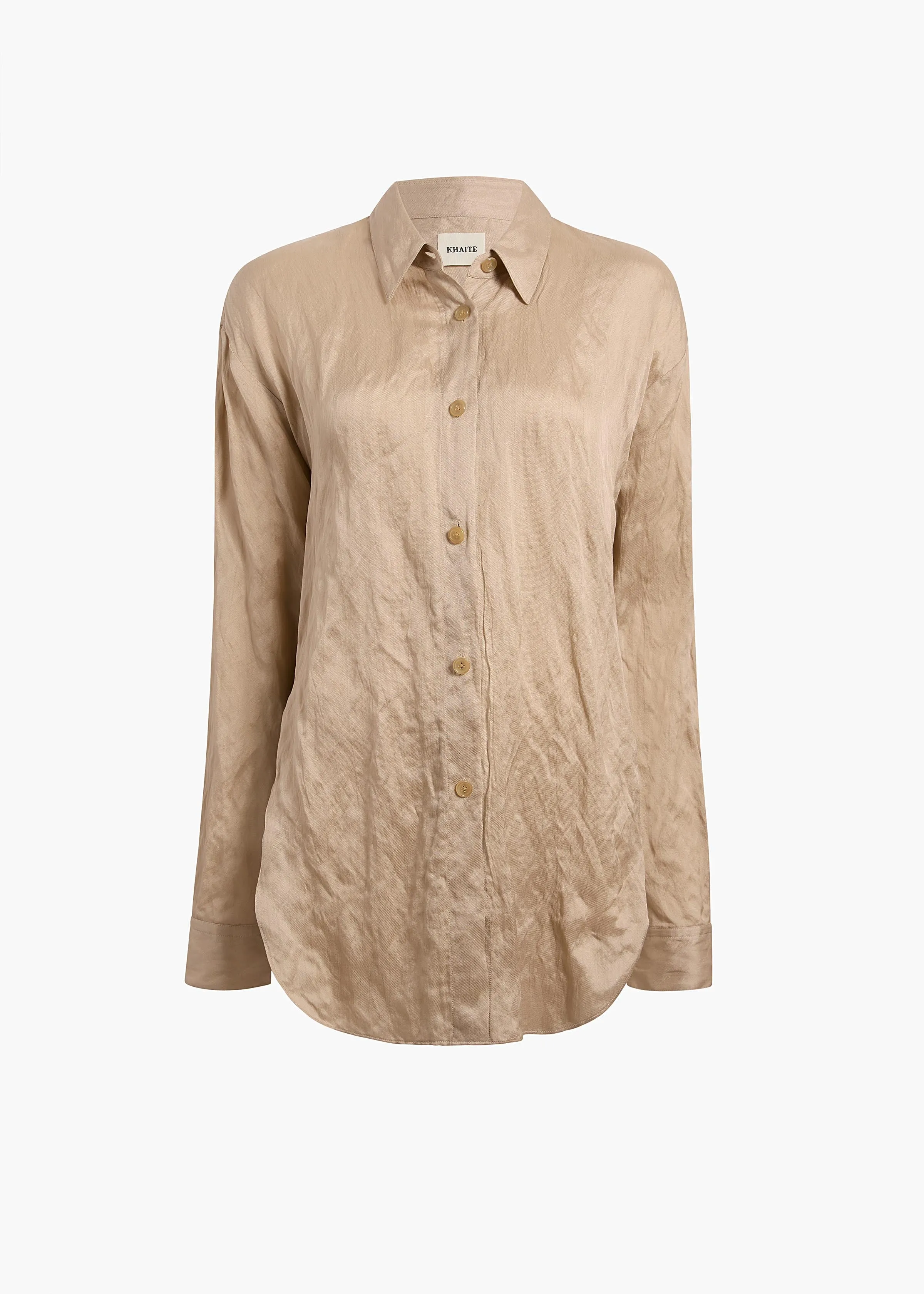 Goya Top in Tea Stain sold by KHAITE