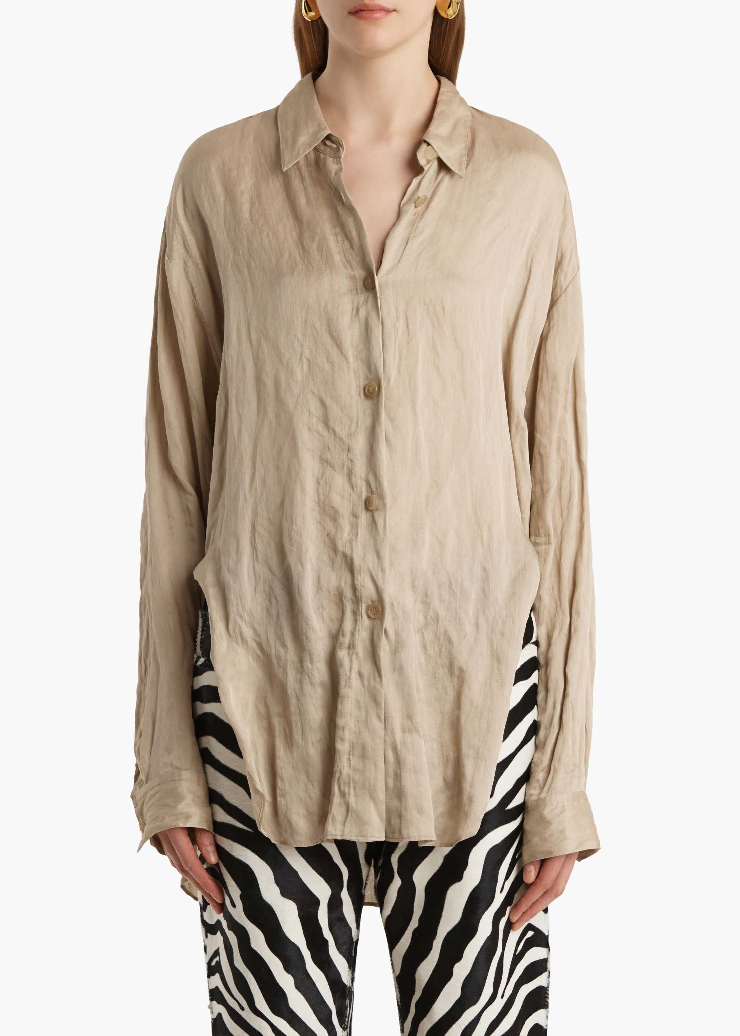 Goya Top in Tea Stain sold by KHAITE product image thumbnail 3