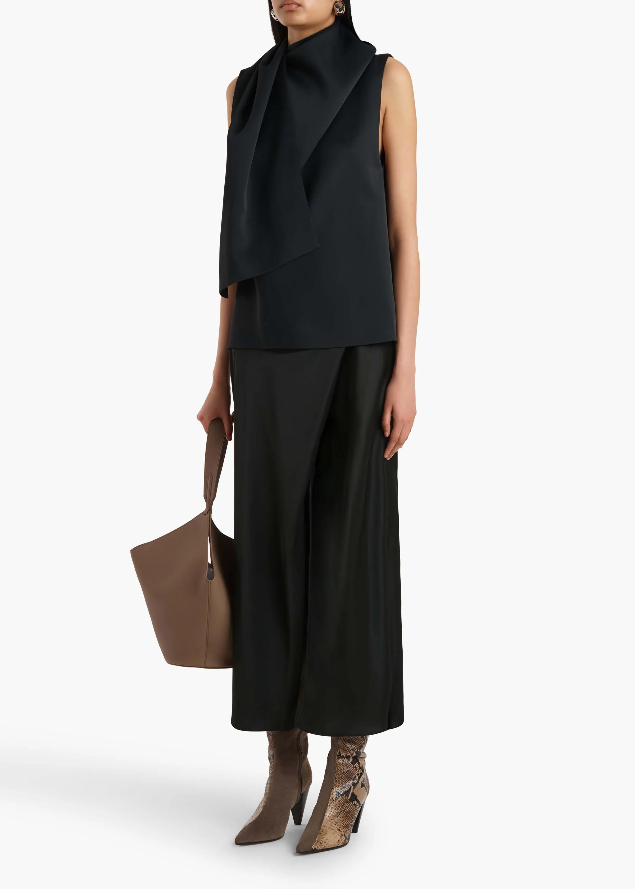 Loe Top in Black sold by KHAITE product image thumbnail 2