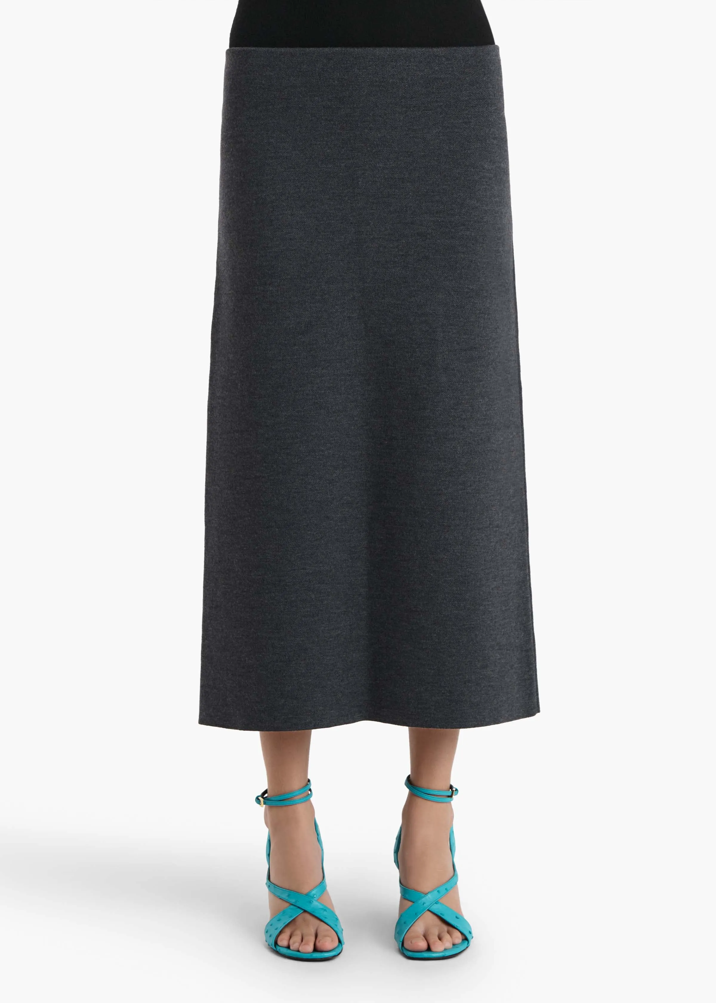 Patri Skirt in Storm sold by KHAITE product image thumbnail 3