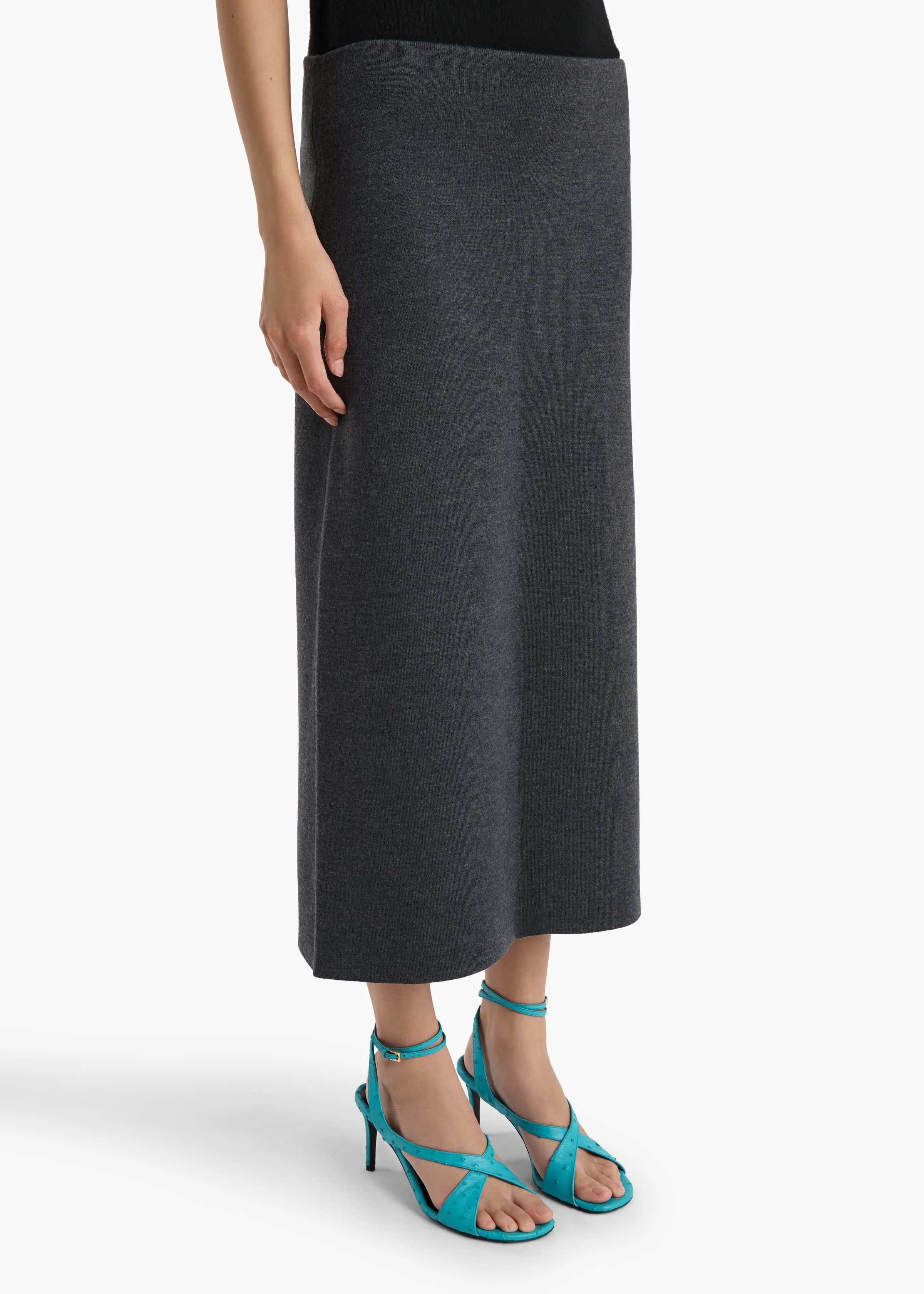 Patri Skirt in Storm sold by KHAITE product image thumbnail 5