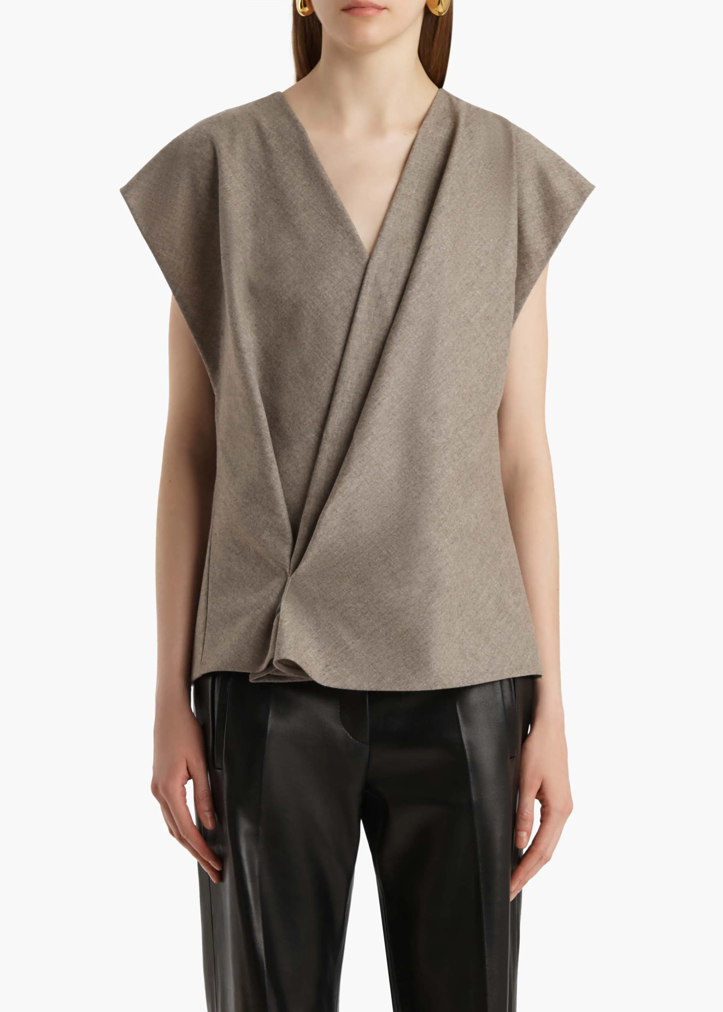 Mer Top in Sepia sold by KHAITE product image thumbnail 3