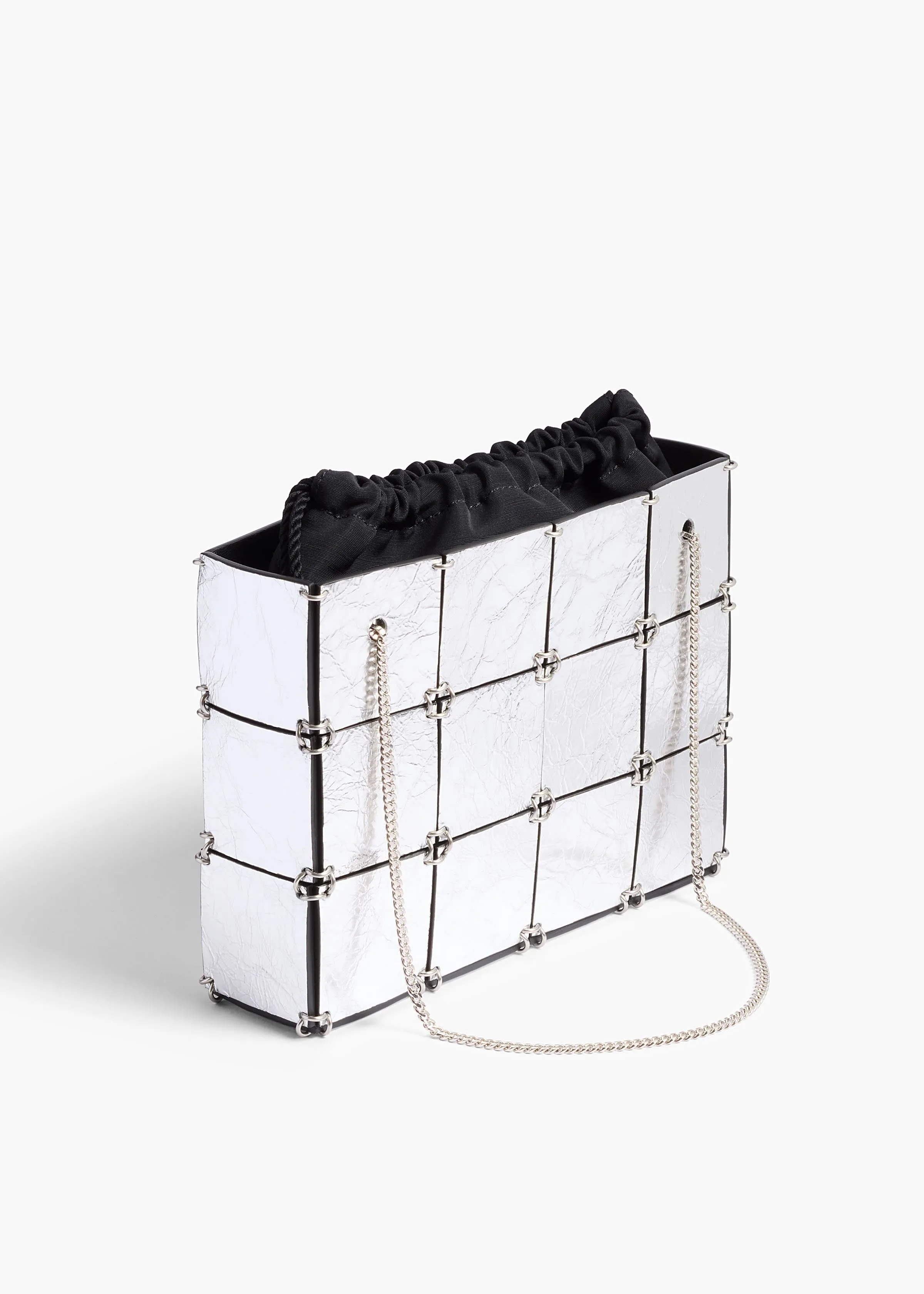 Mini Emma Bag in Silver Metallic Leather sold by KHAITE product image thumbnail 2