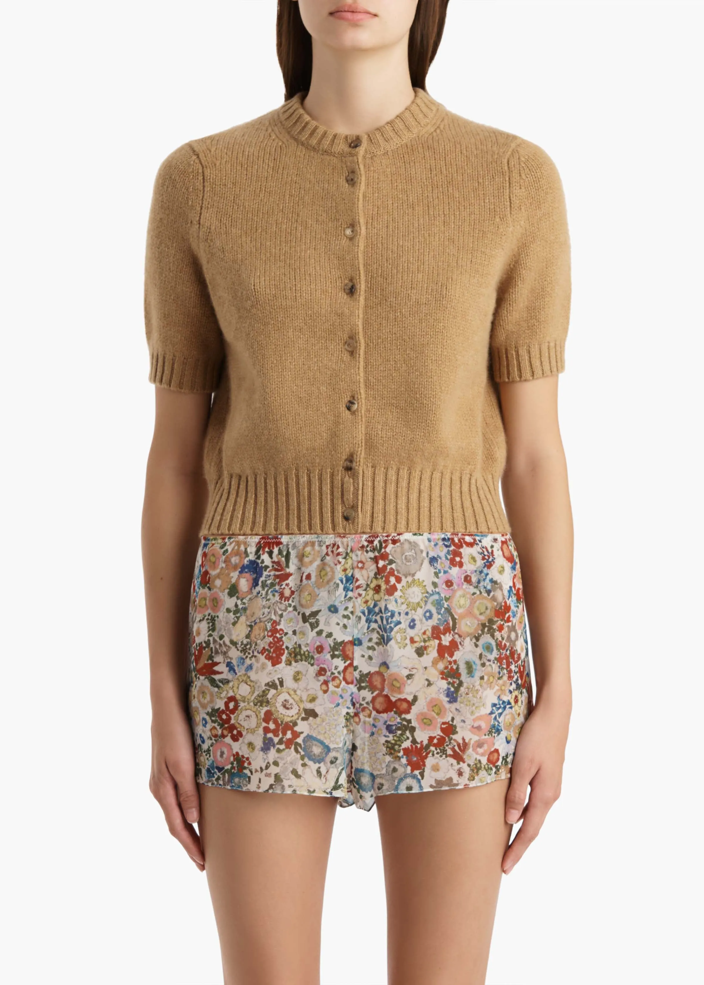 Nora Cardigan in Biscotti sold by KHAITE product image thumbnail 3