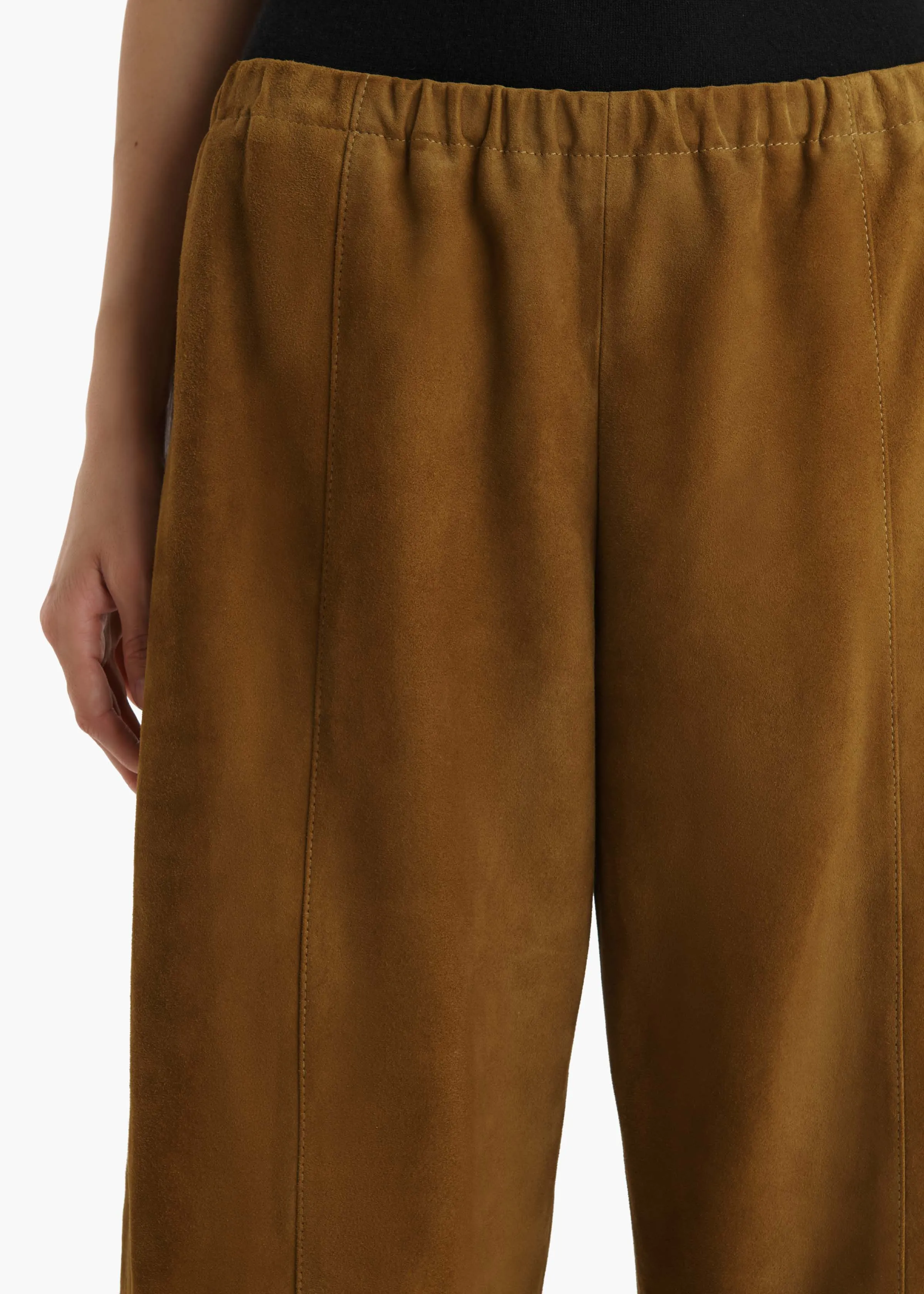 Clover Pant in Toffee Suede sold by KHAITE product image thumbnail 5