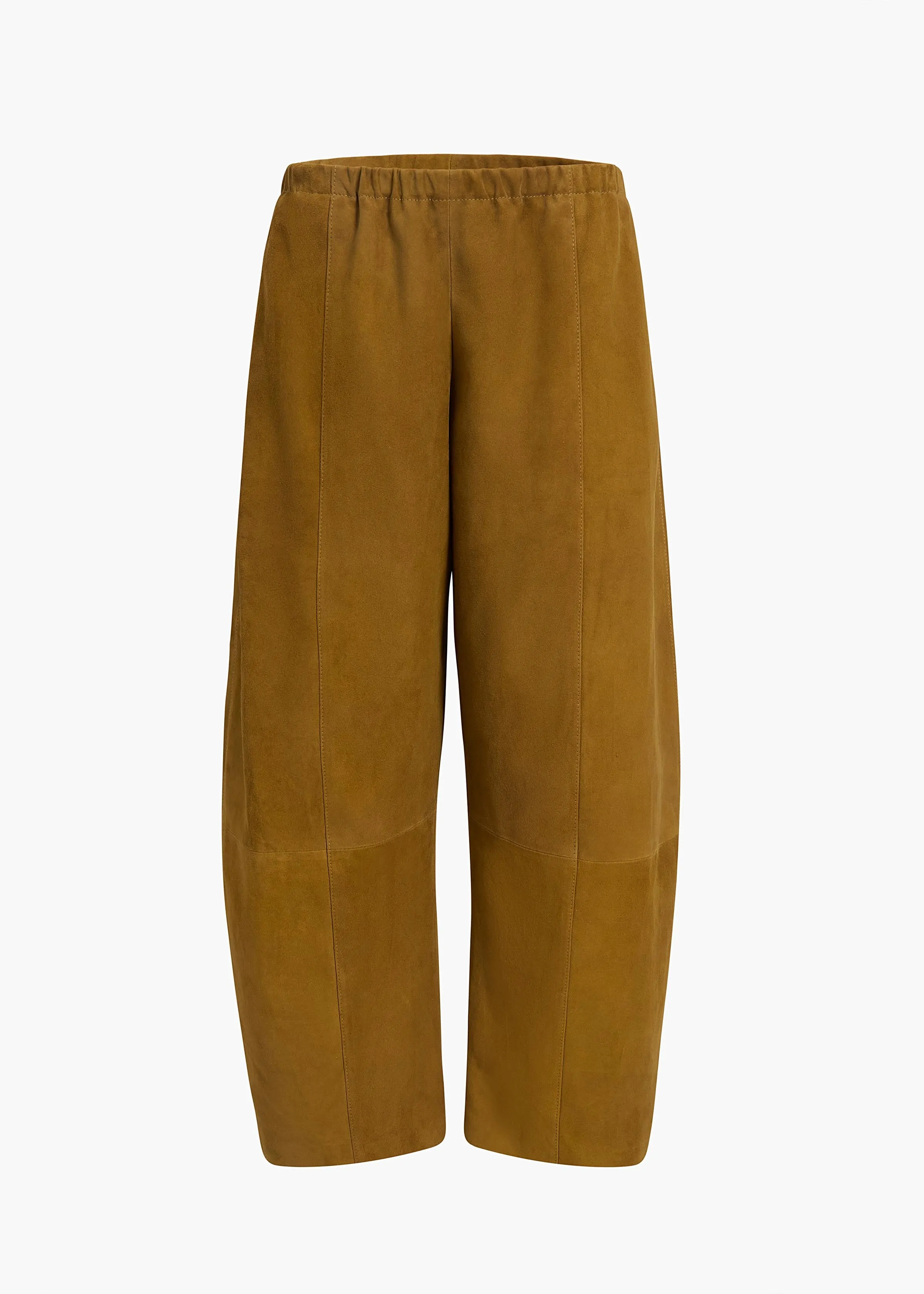 Clover Pant in Toffee Suede sold by KHAITE