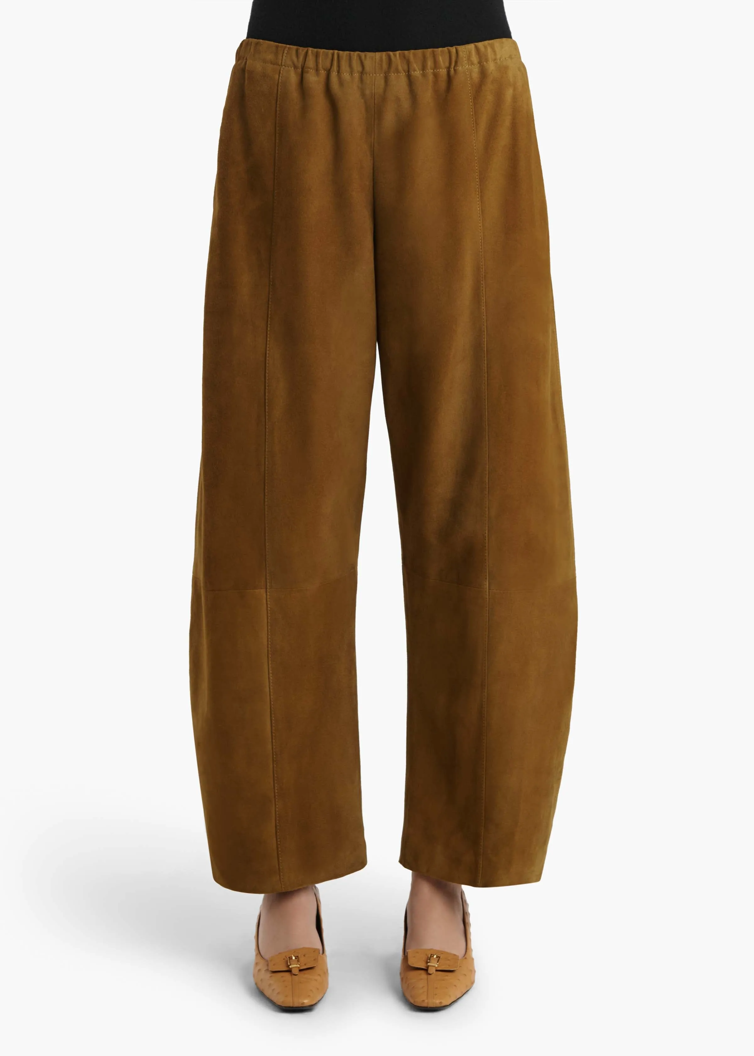 Clover Pant in Toffee Suede sold by KHAITE product image thumbnail 3