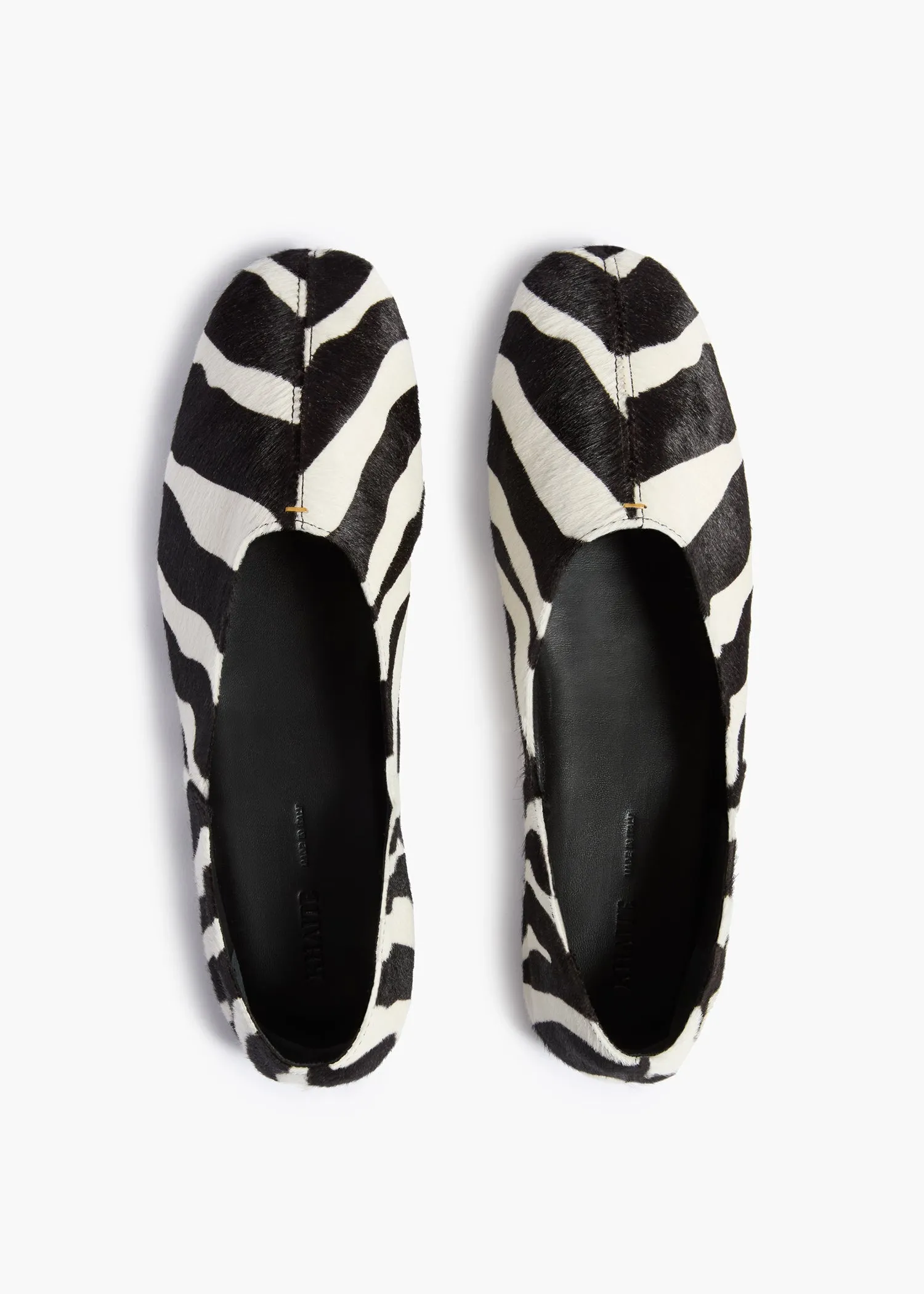 Jane Flat in Zebra Print Haircalf sold by KHAITE product image thumbnail 3