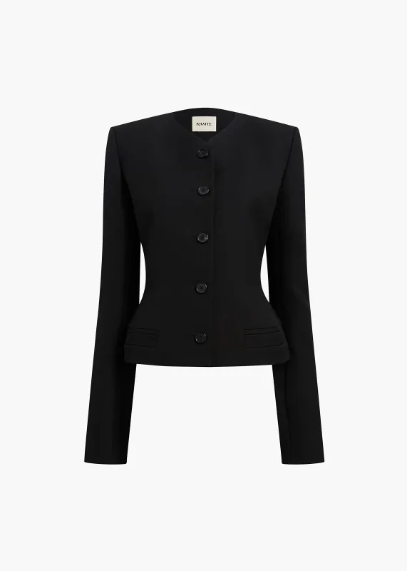 Nara Jacket in Black made by KHAITE