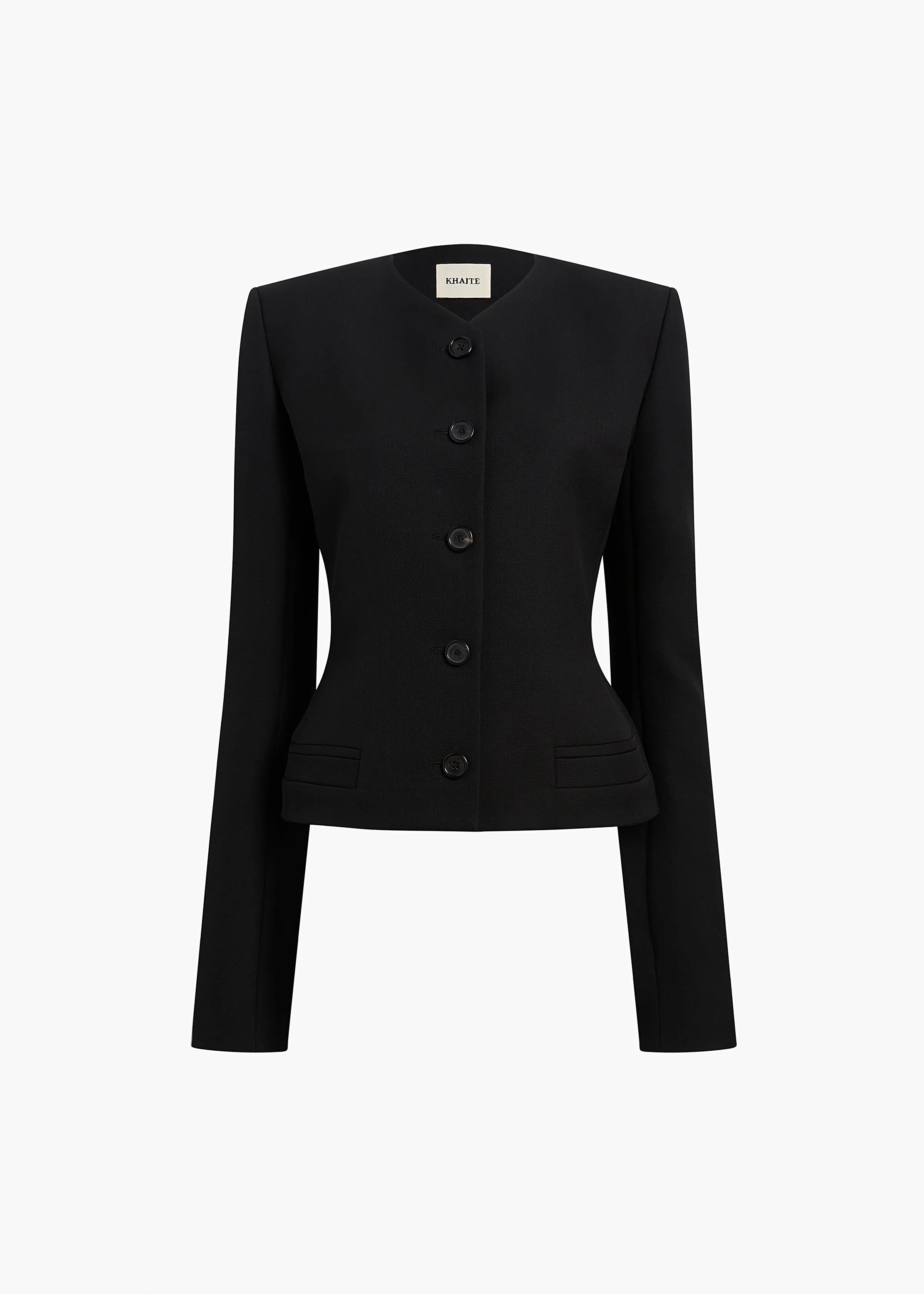 Nara Jacket in Black sold by KHAITE