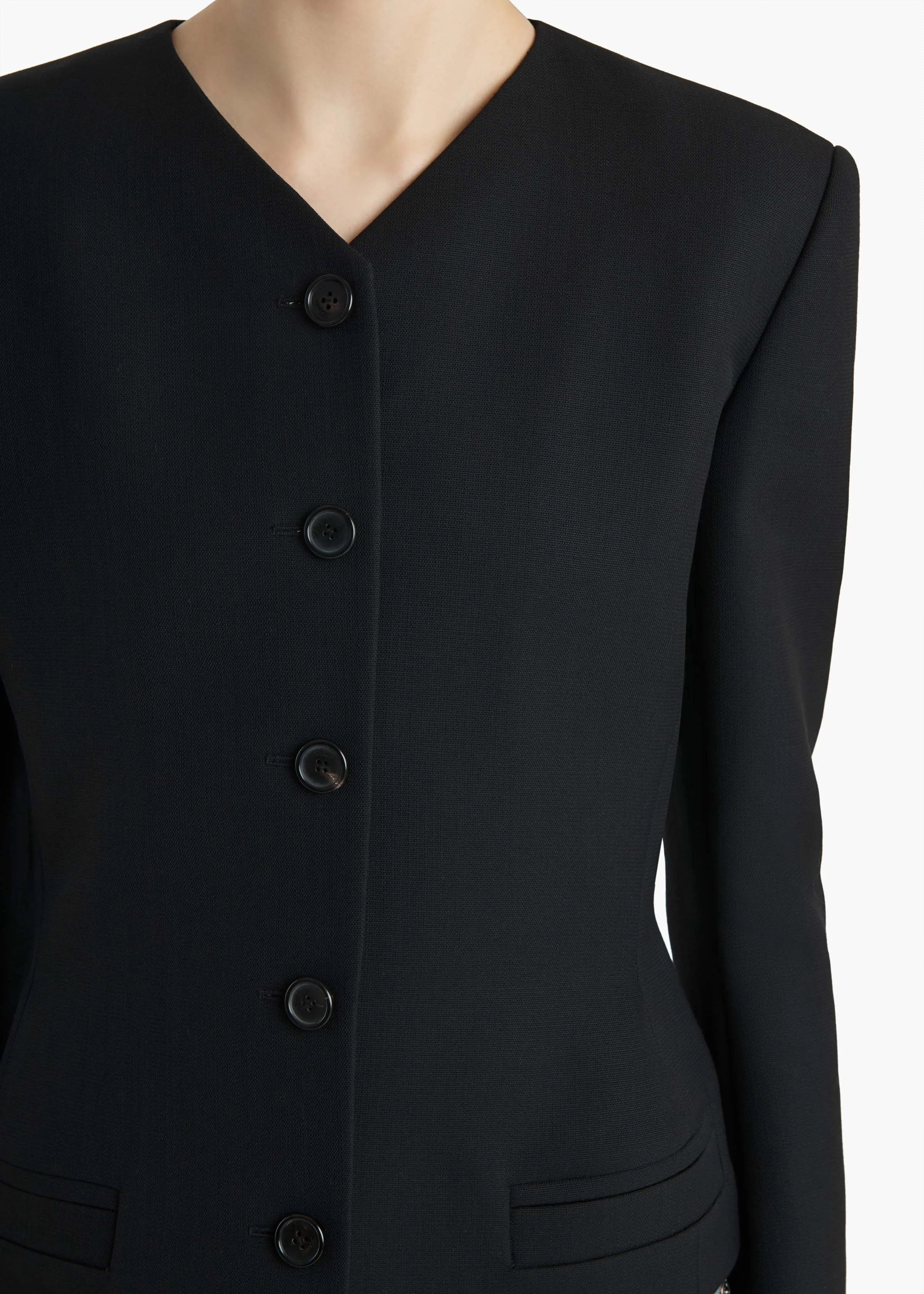 Nara Jacket in Black sold by KHAITE product image thumbnail 5