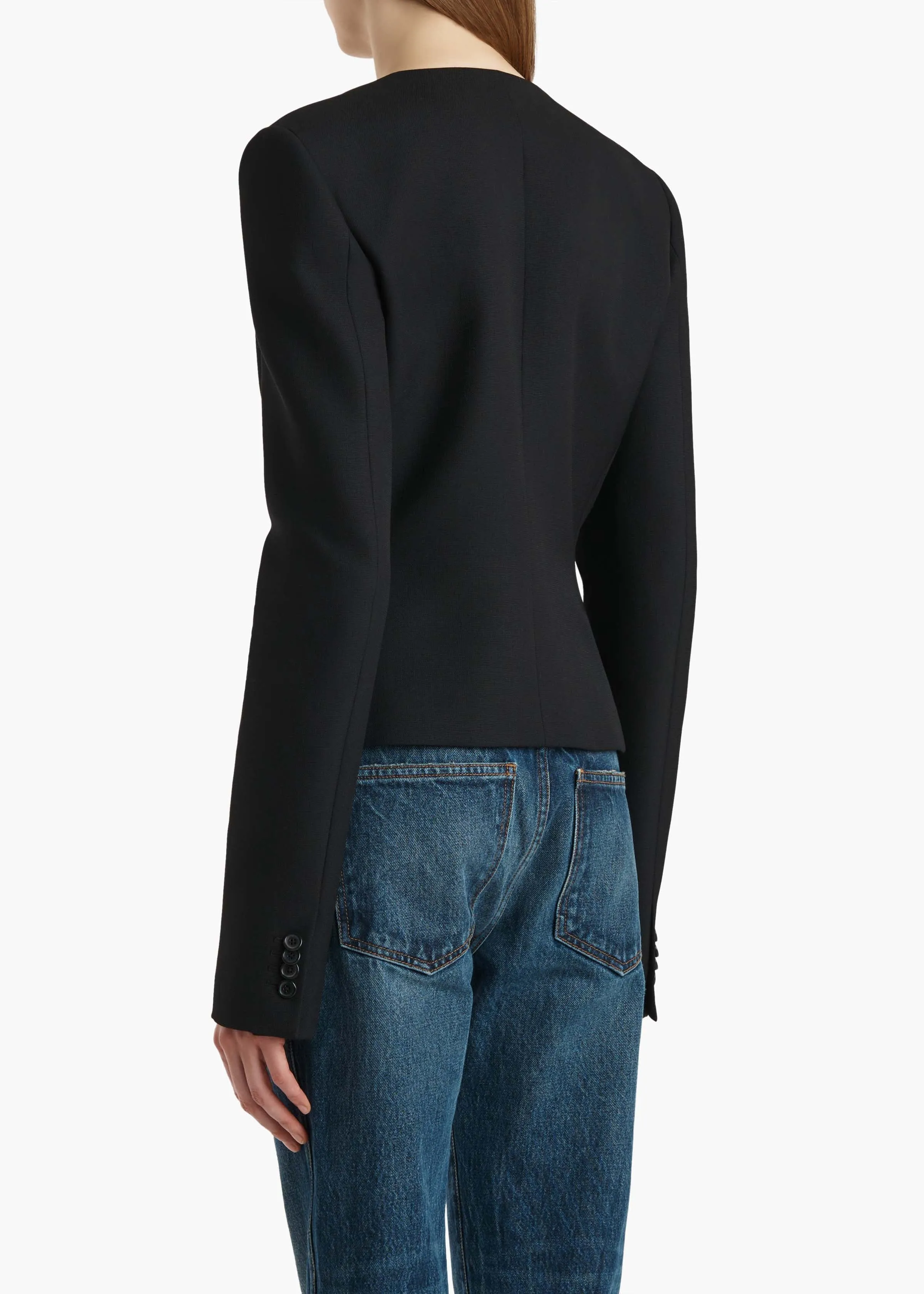 Nara Jacket in Black sold by KHAITE product image thumbnail 4