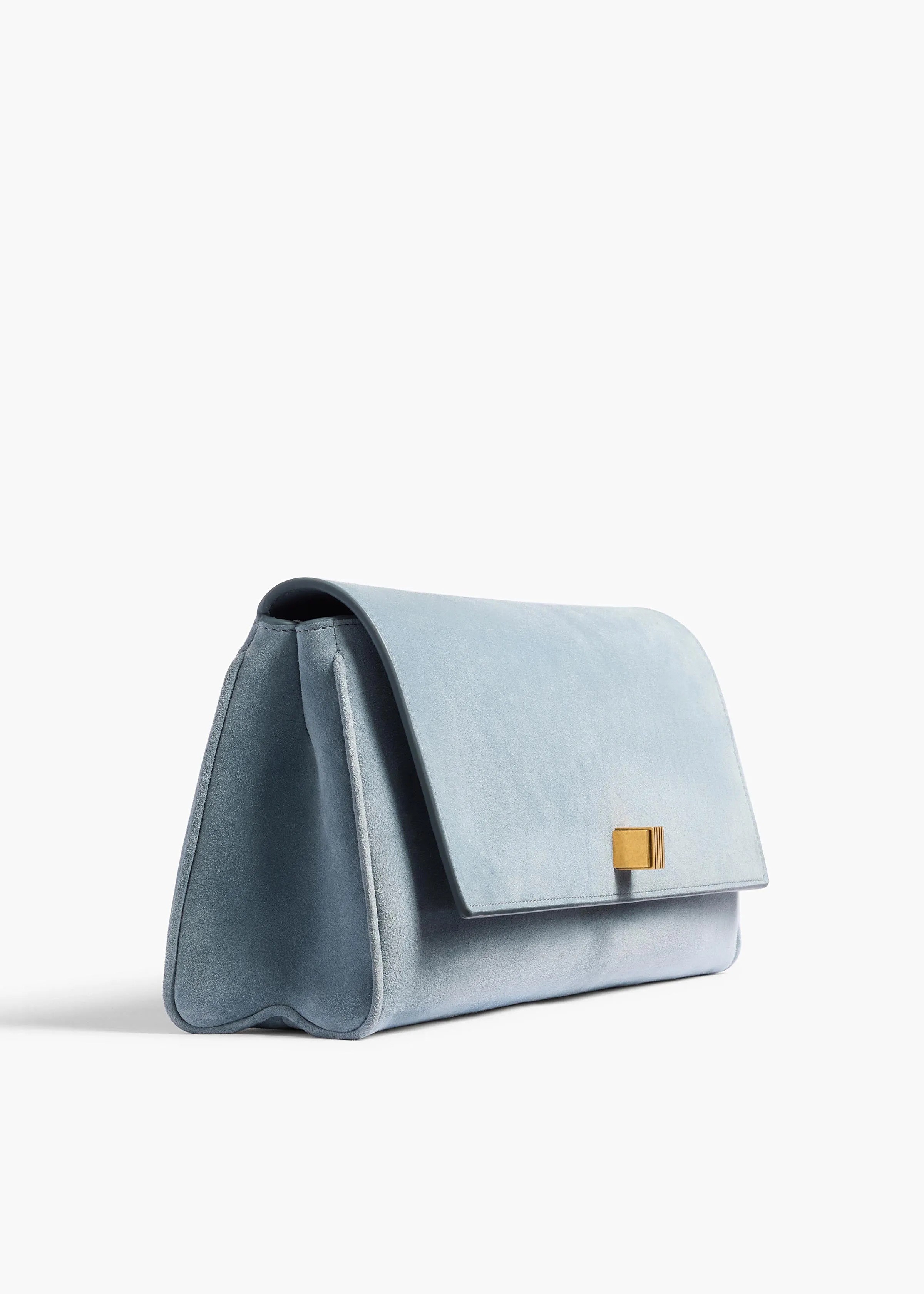 Audrey Clutch in Lead Suede sold by KHAITE product image thumbnail 3