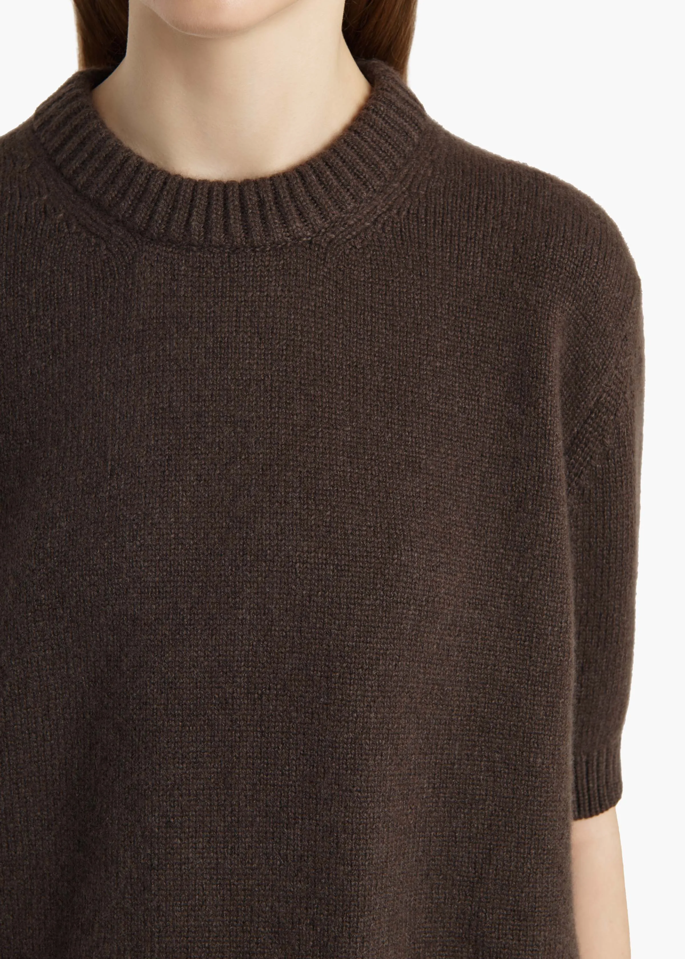 Davin Sweater in Coffee sold by KHAITE product image thumbnail 5