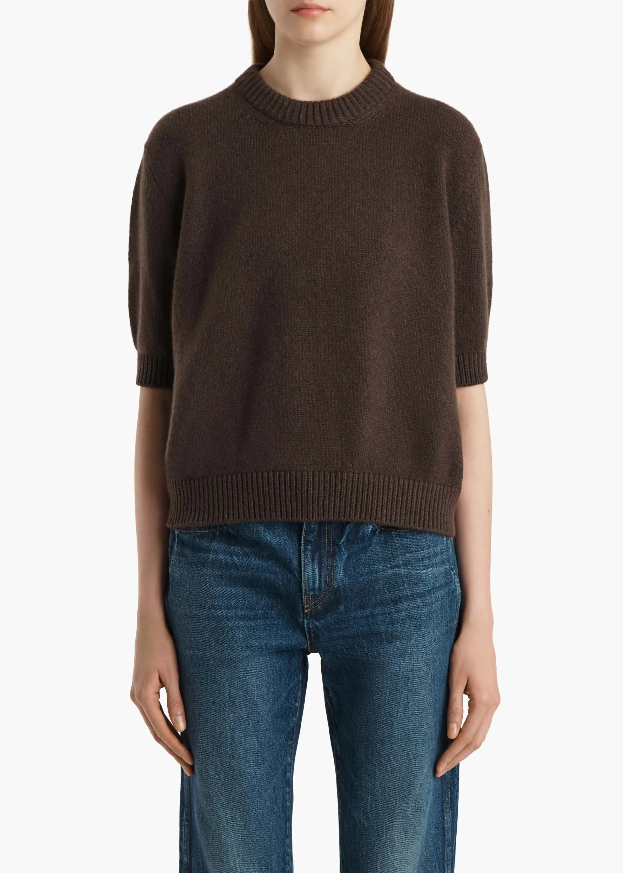 Davin Sweater in Coffee sold by KHAITE product image thumbnail 3